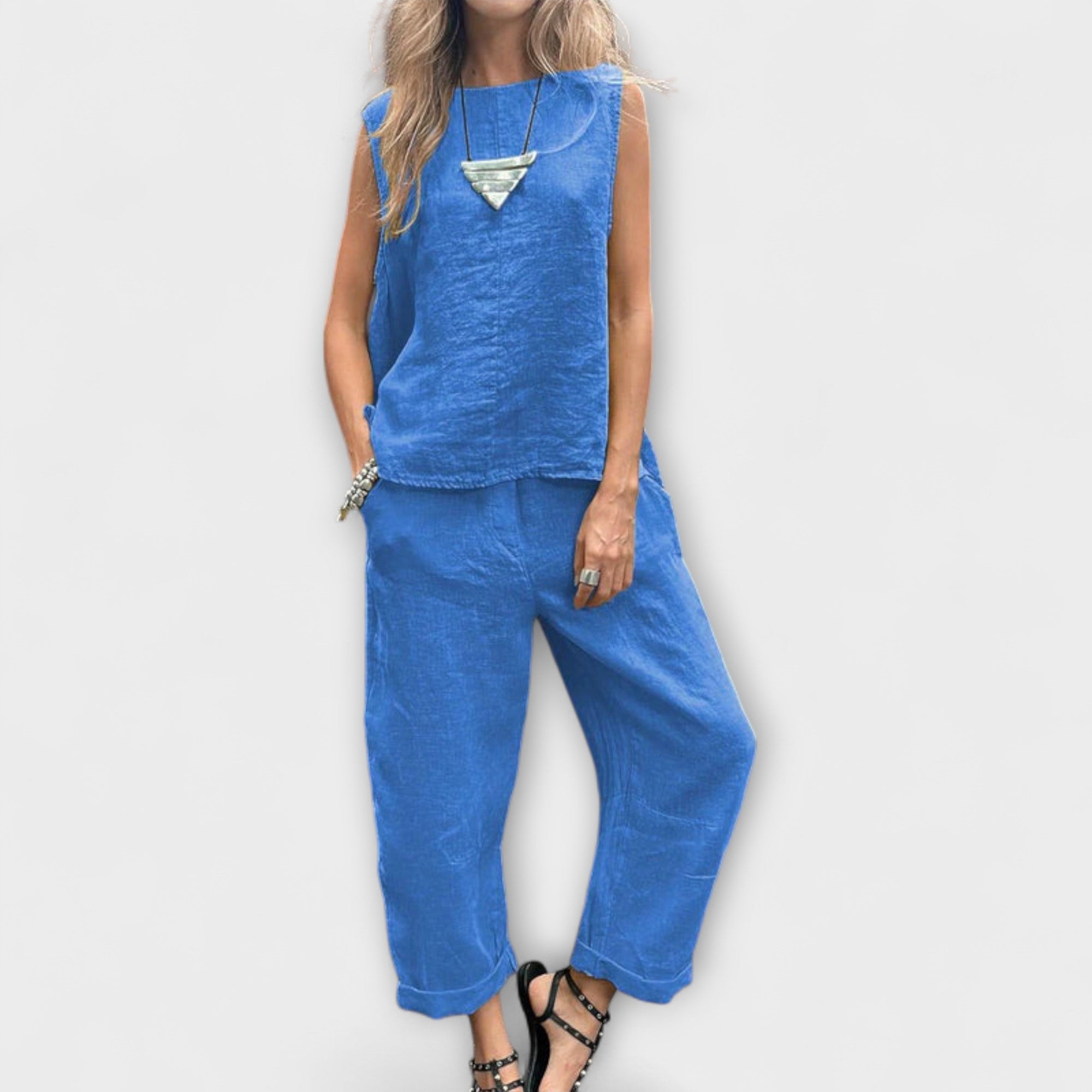 Jennifer - Completo in Cotone-Lino Relaxed