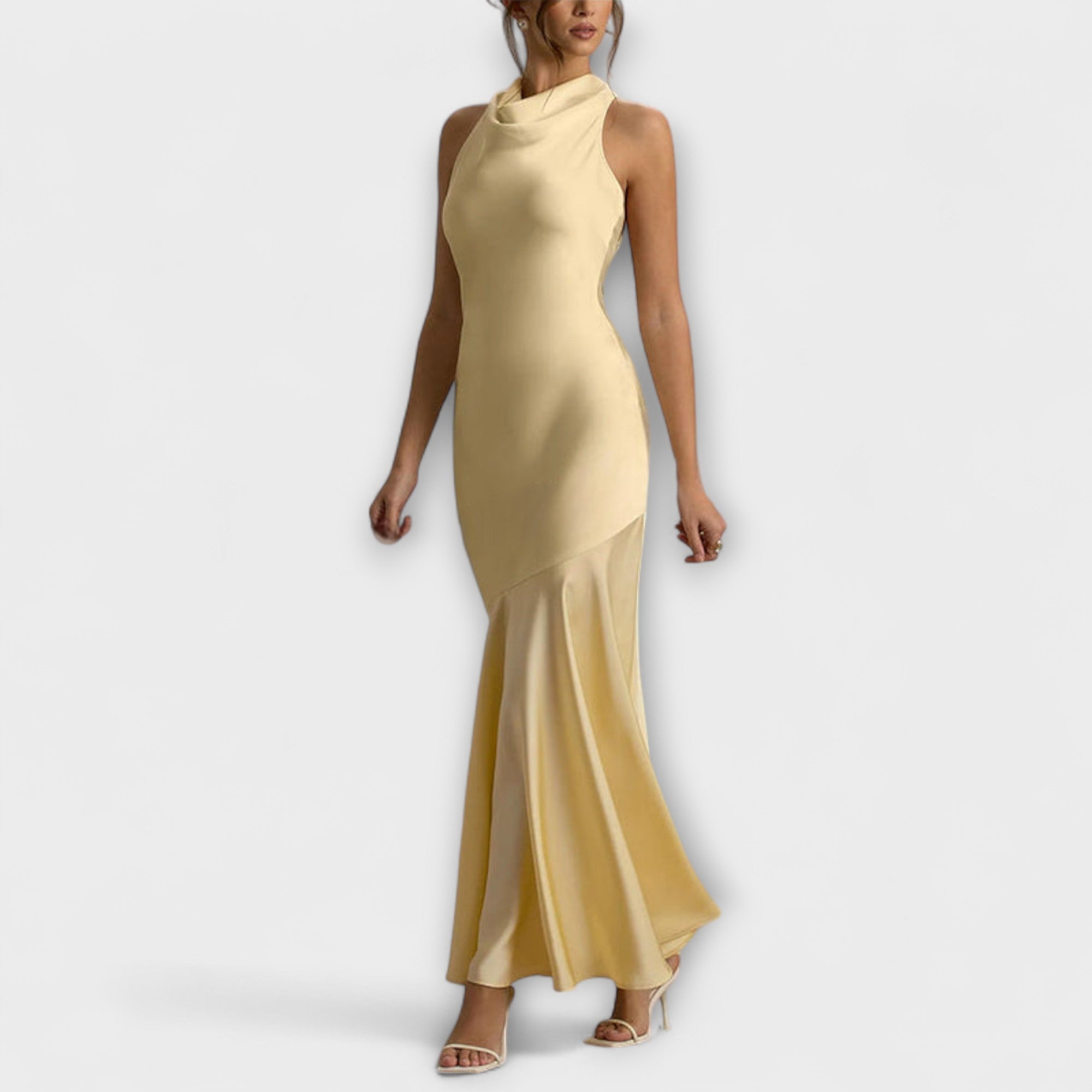 Lennon - Elegante Abito Maxi in Satin