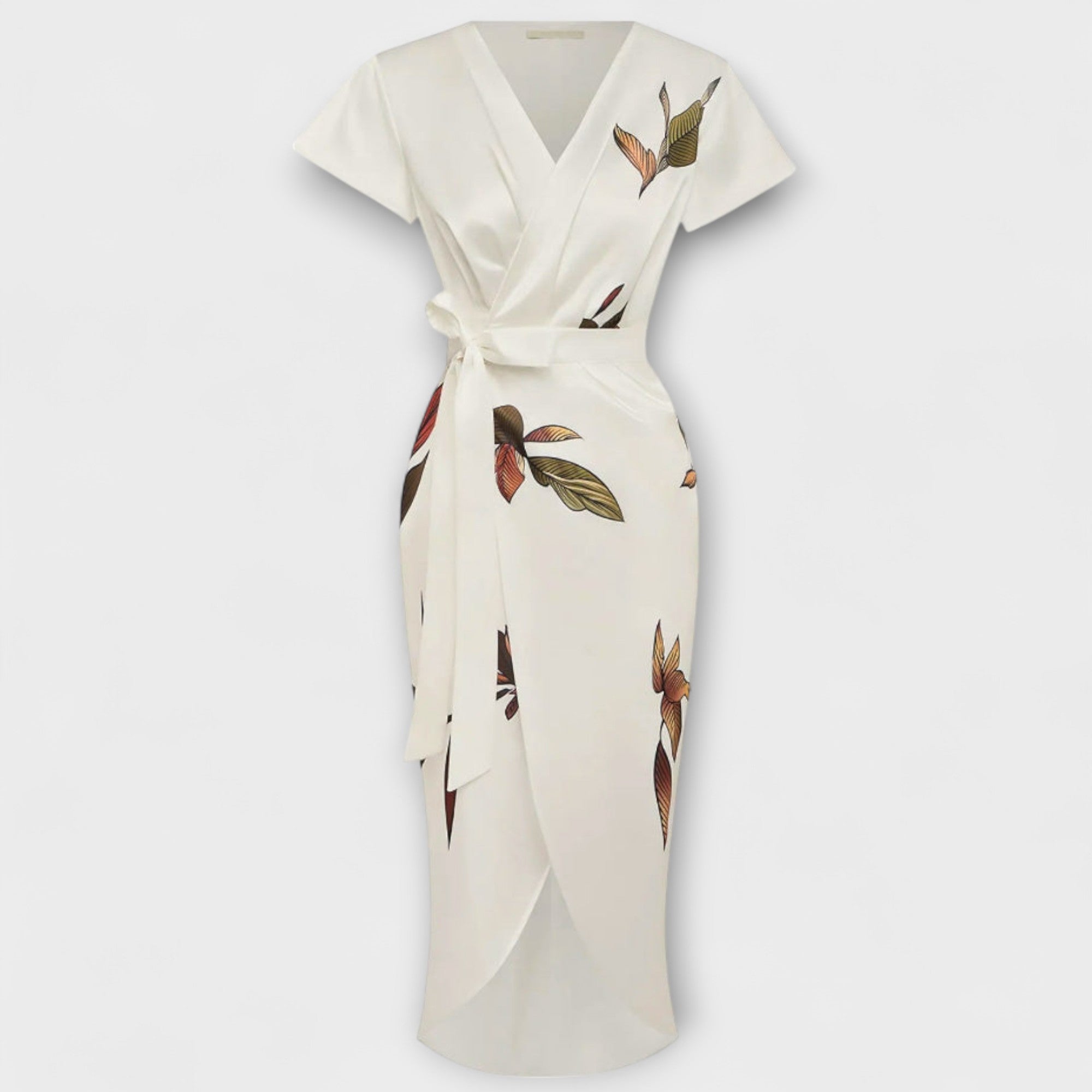 Abito avvolgente in satin