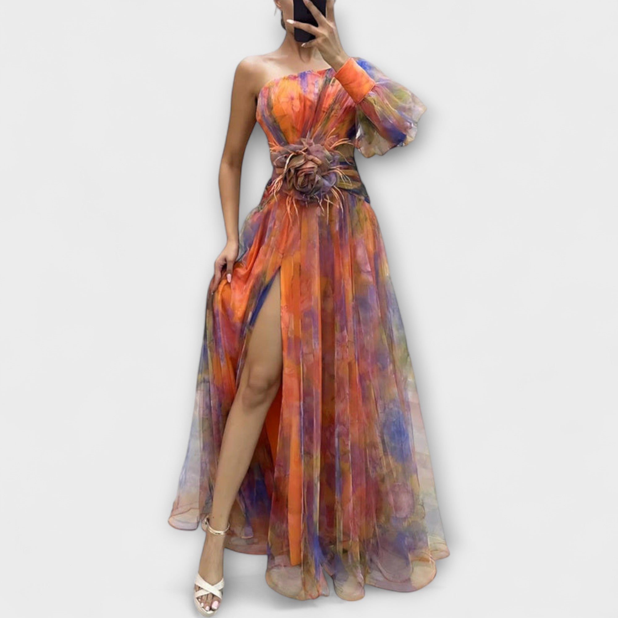 Minna – Abito Maxi Asimmetrico Amelie