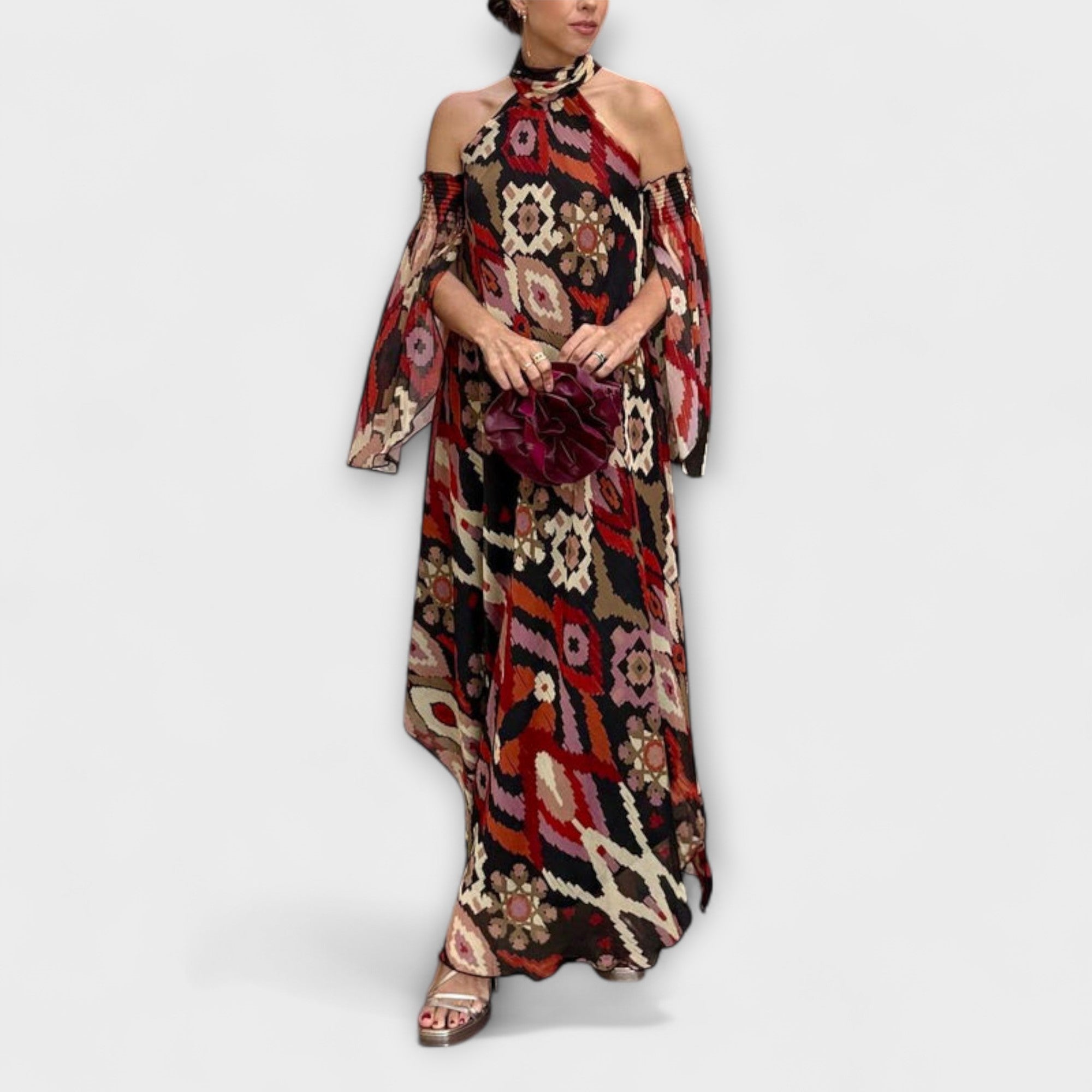 Monroe - Vestito Maxi in Stile Bohemien