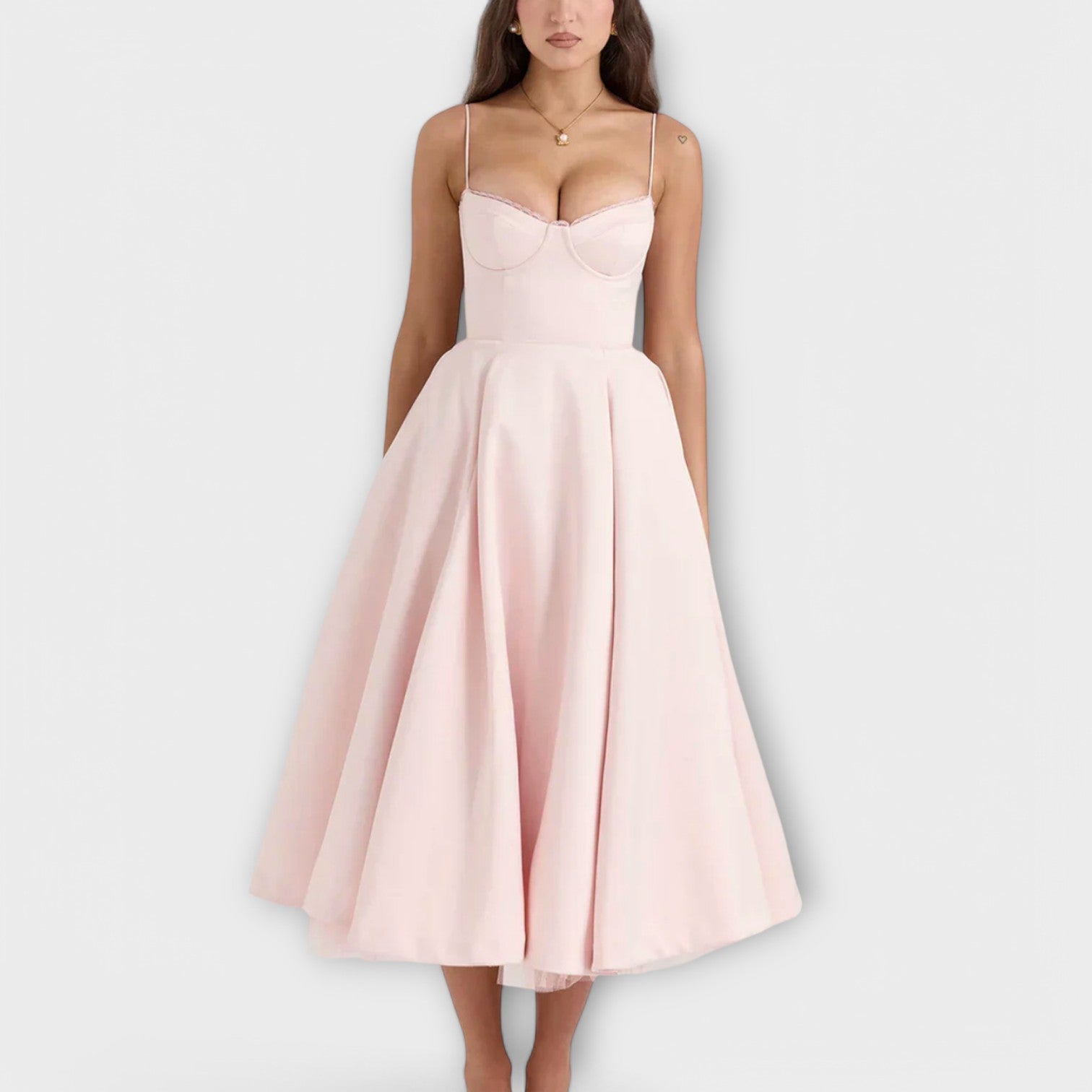 Mélie – Abito Estivo Leggero con Dettagli in Corsetto