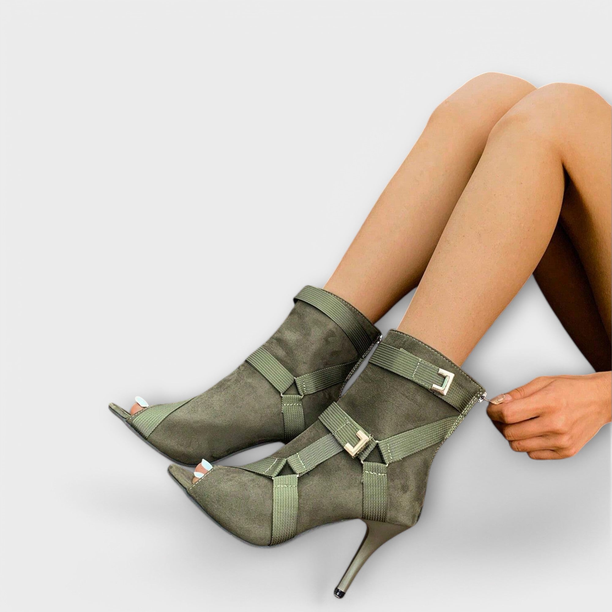 Sandali Eleganti con Tacco Alto e Punta Aperta