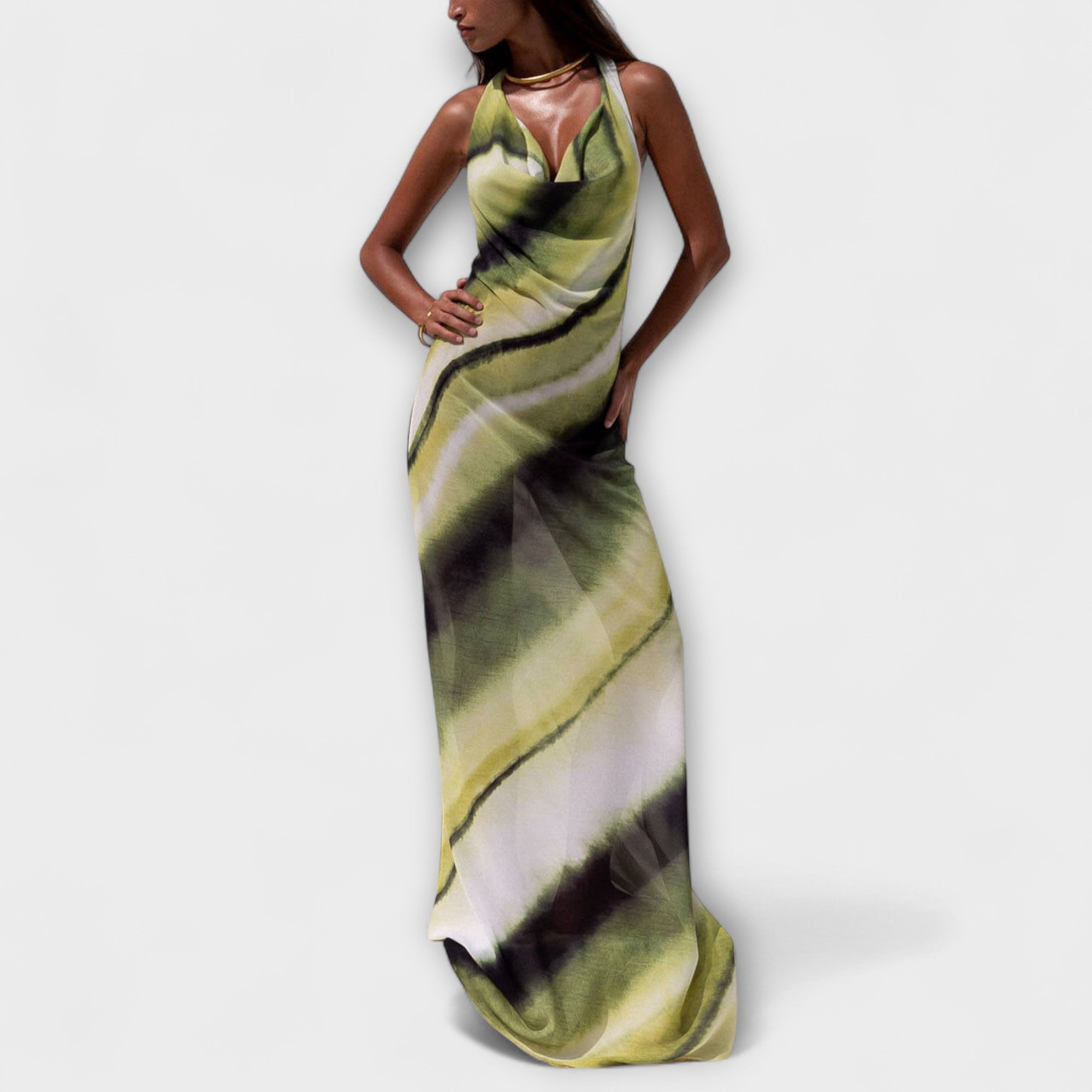 Abito Maxi Gradient Tie-Dye Classico