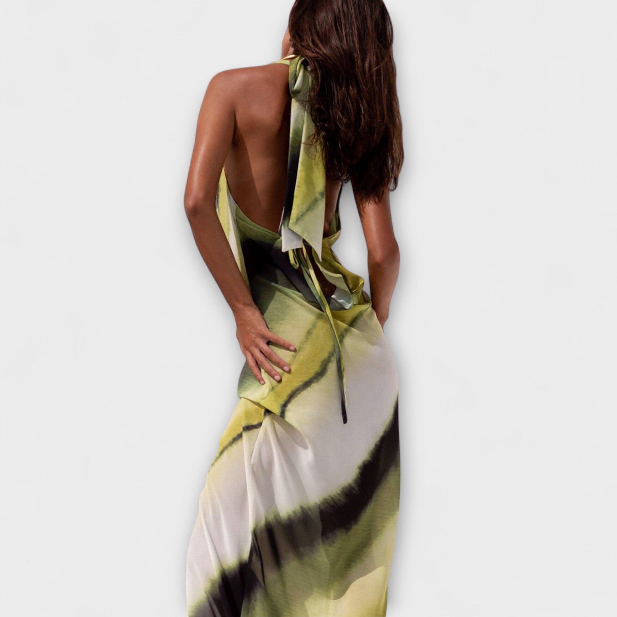 Abito Maxi Gradient Tie-Dye Classico