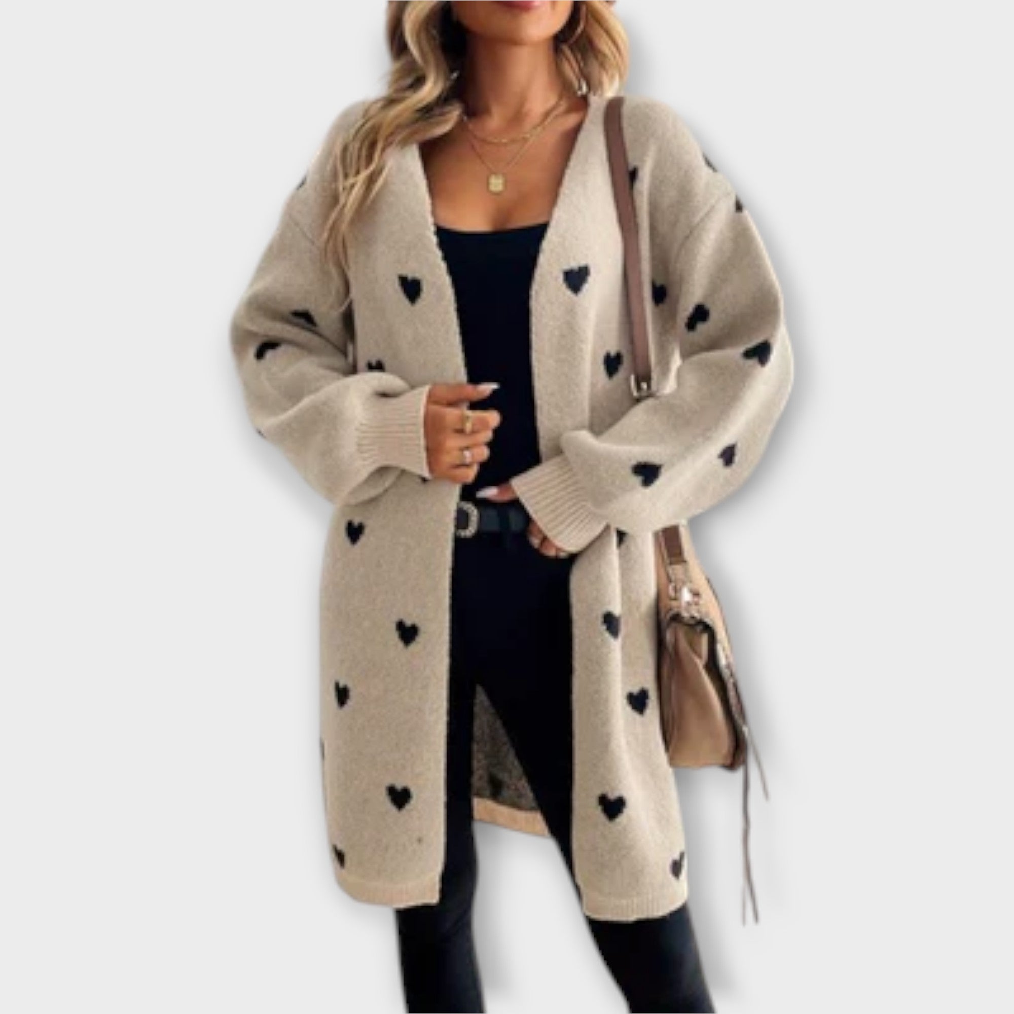 Julia - Cardigan con Motivo a Cuore