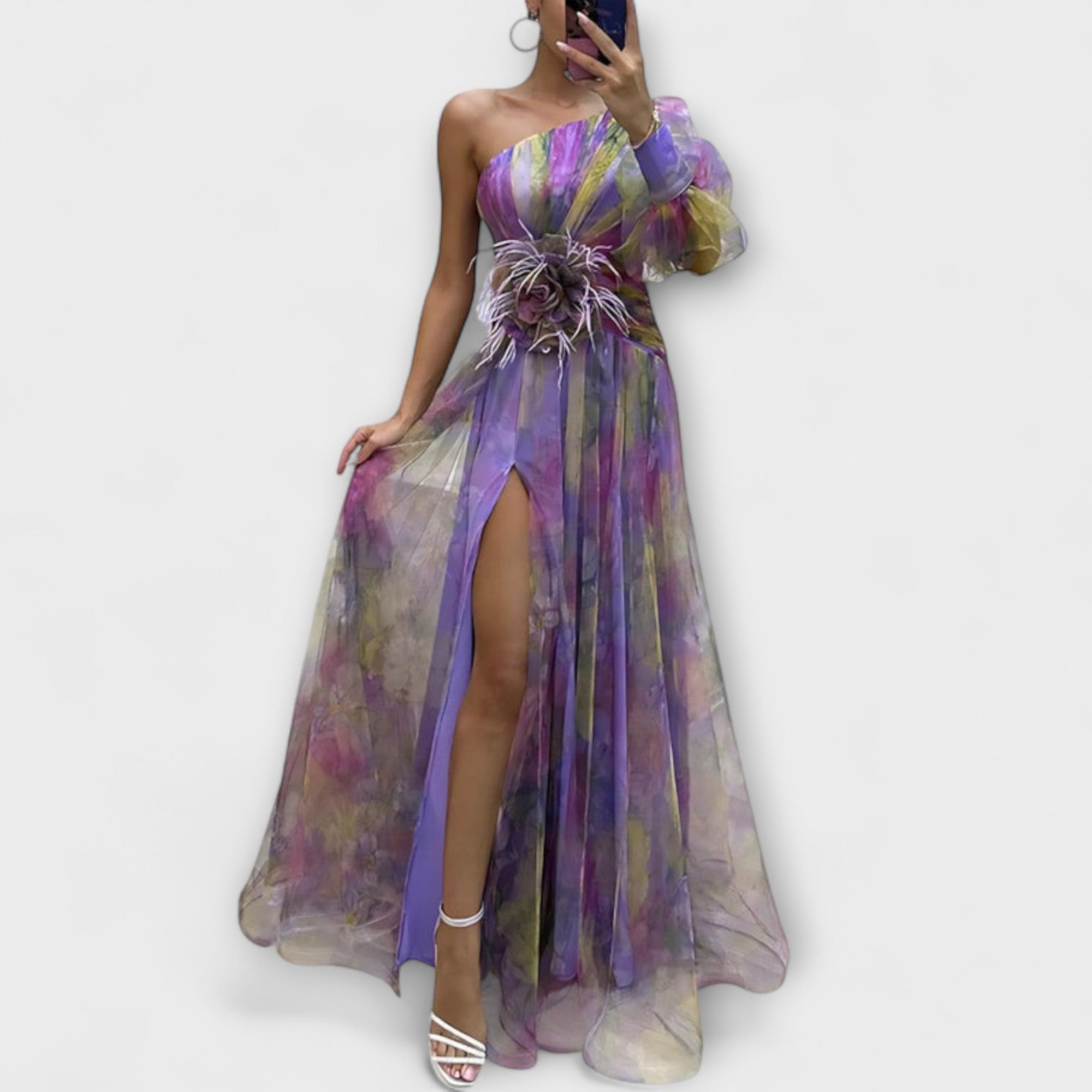 Minna – Abito Maxi Asimmetrico Amelie