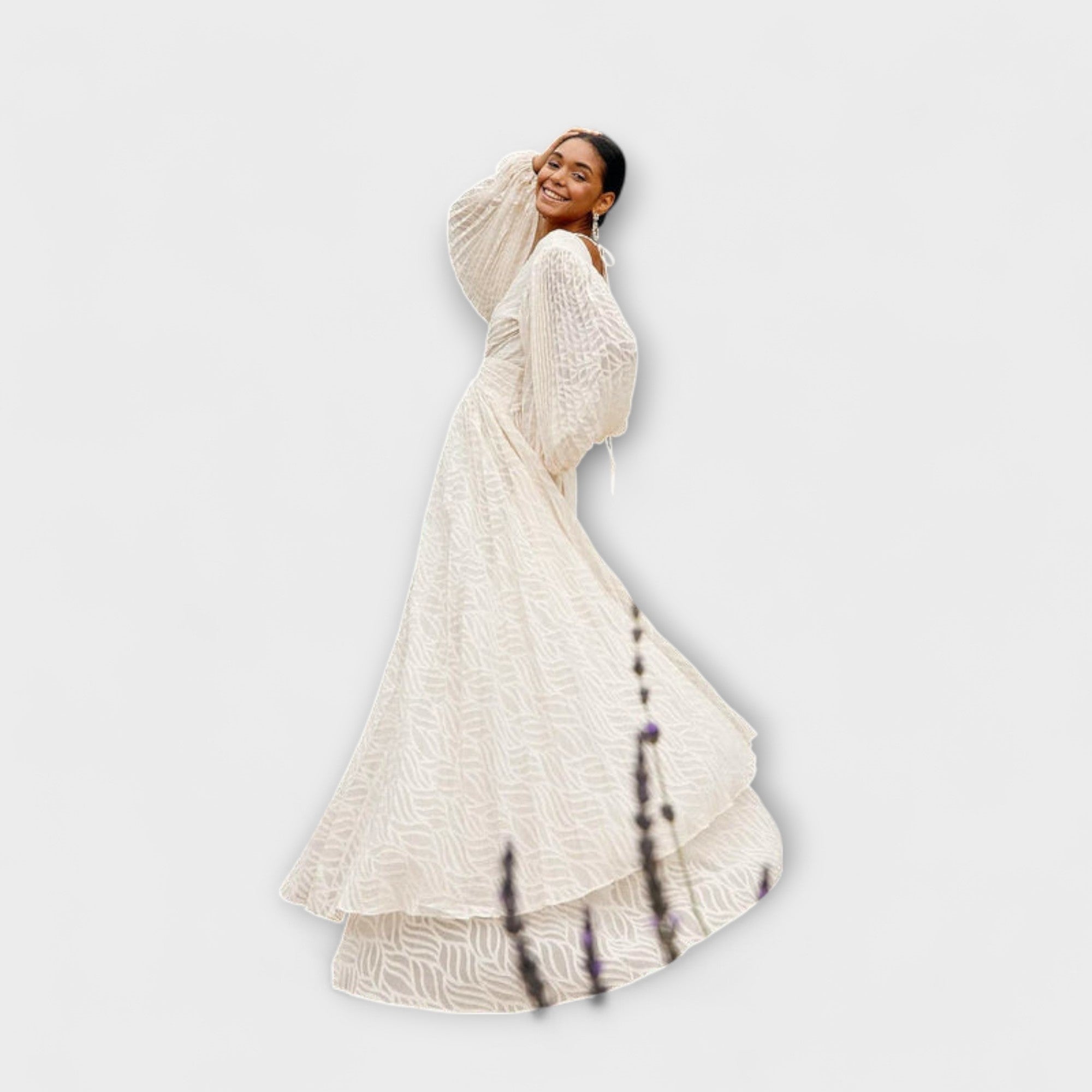 Elsa - Abito Maxi Crema di Allegory