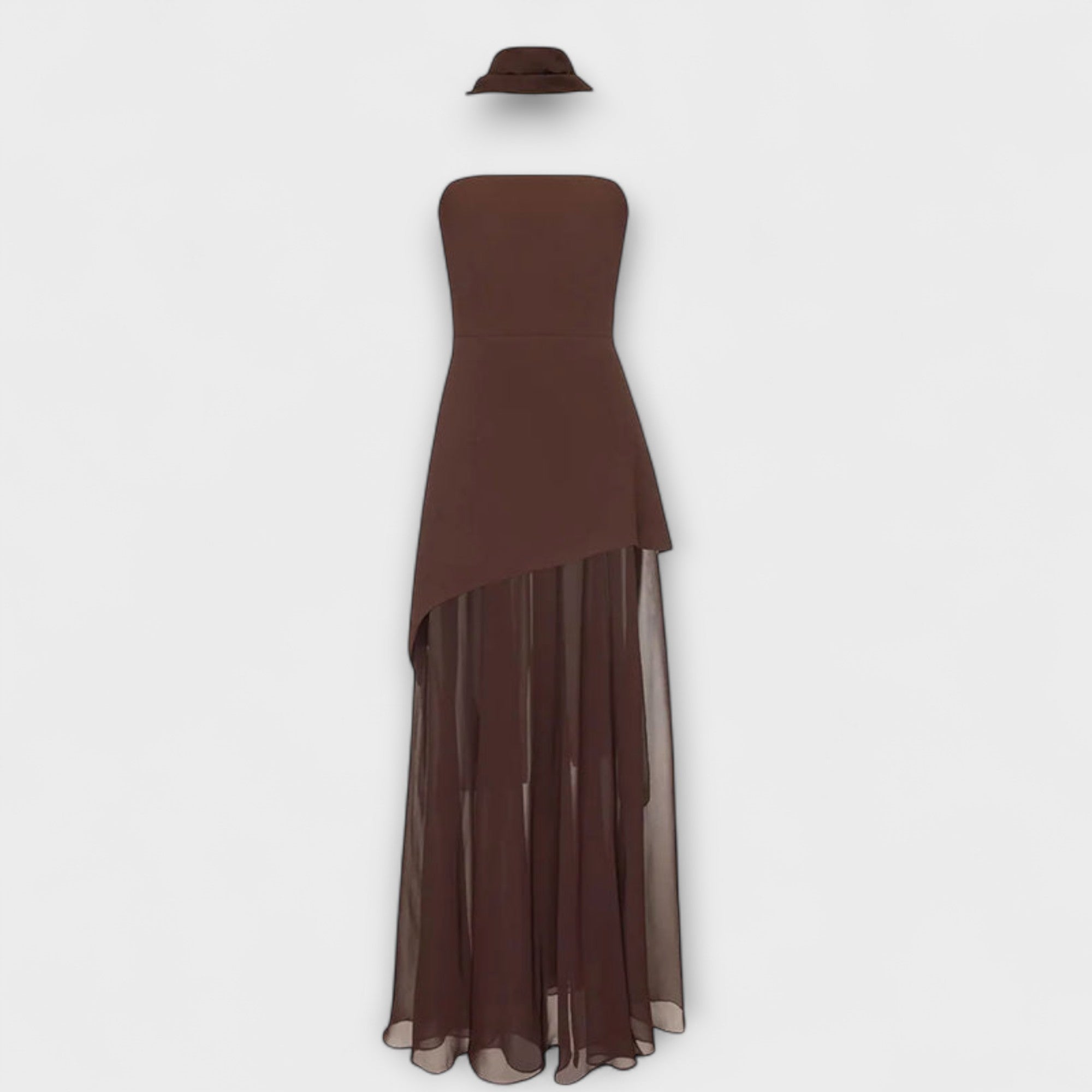 Goldie - Abito Maxi in Chiffon