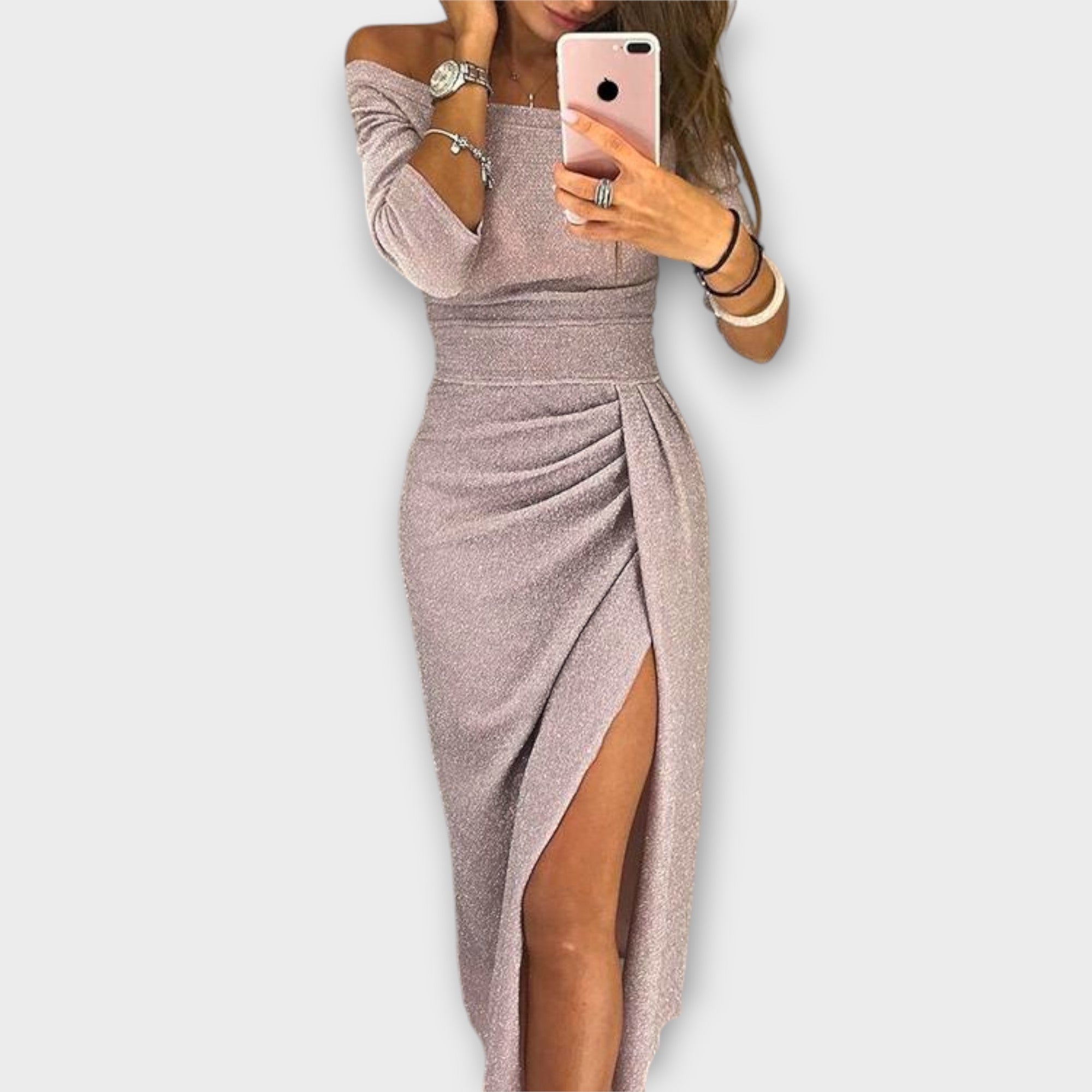 Lena - Abito Elegante Off-Shoulder