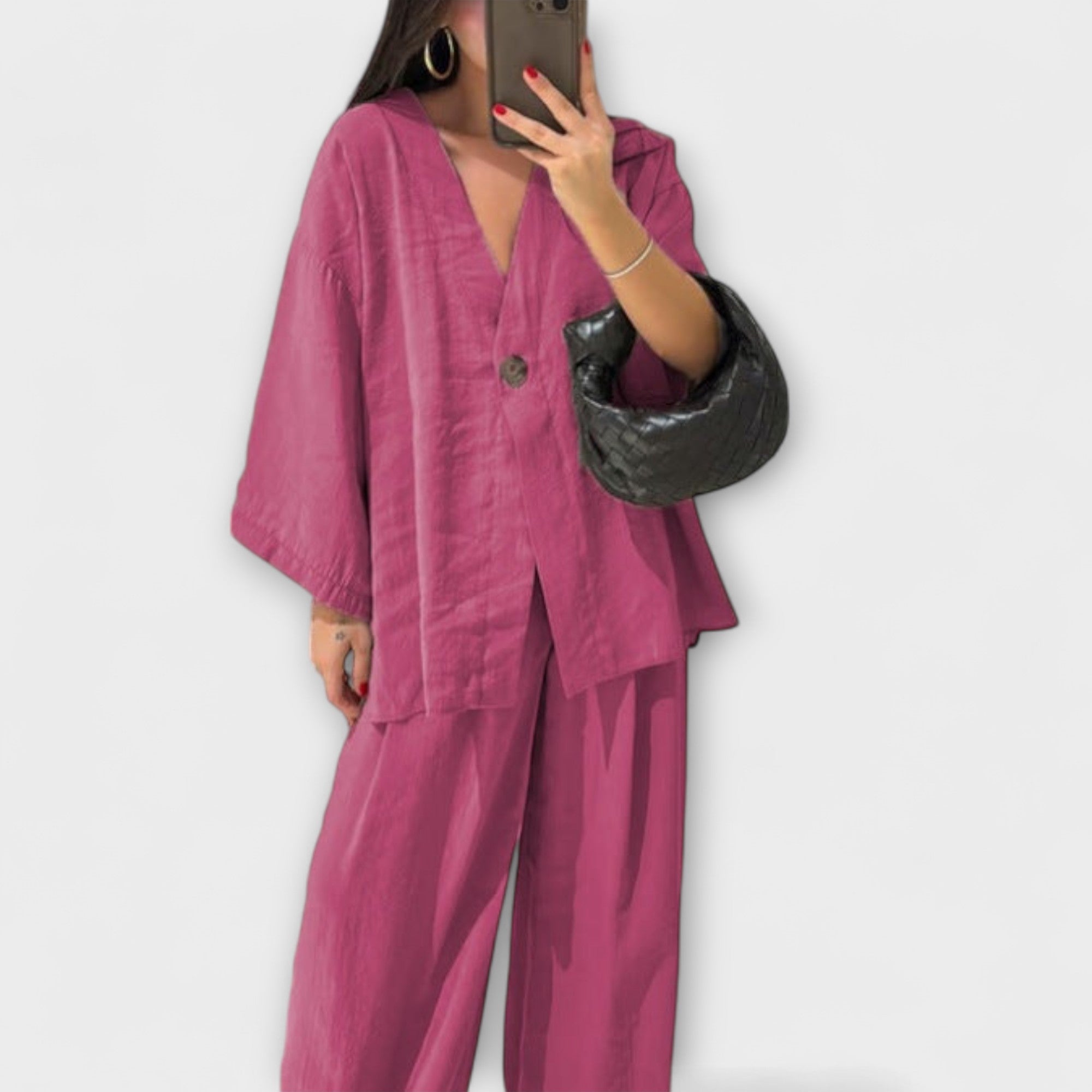 Jacqueline - Top e Pantaloni Casual a V