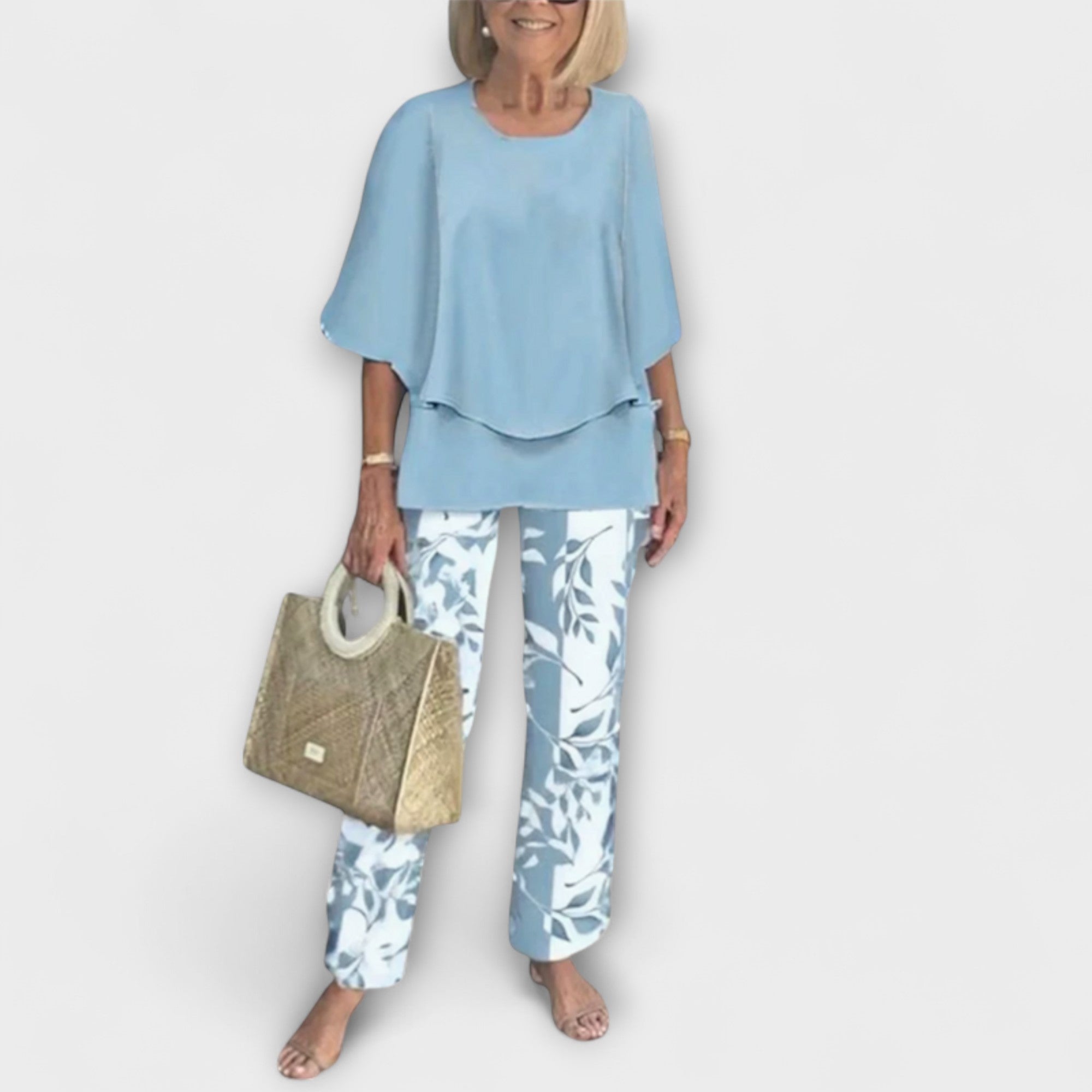 Rosamund - Set Moderno con Blusa Comoda e Pantaloni