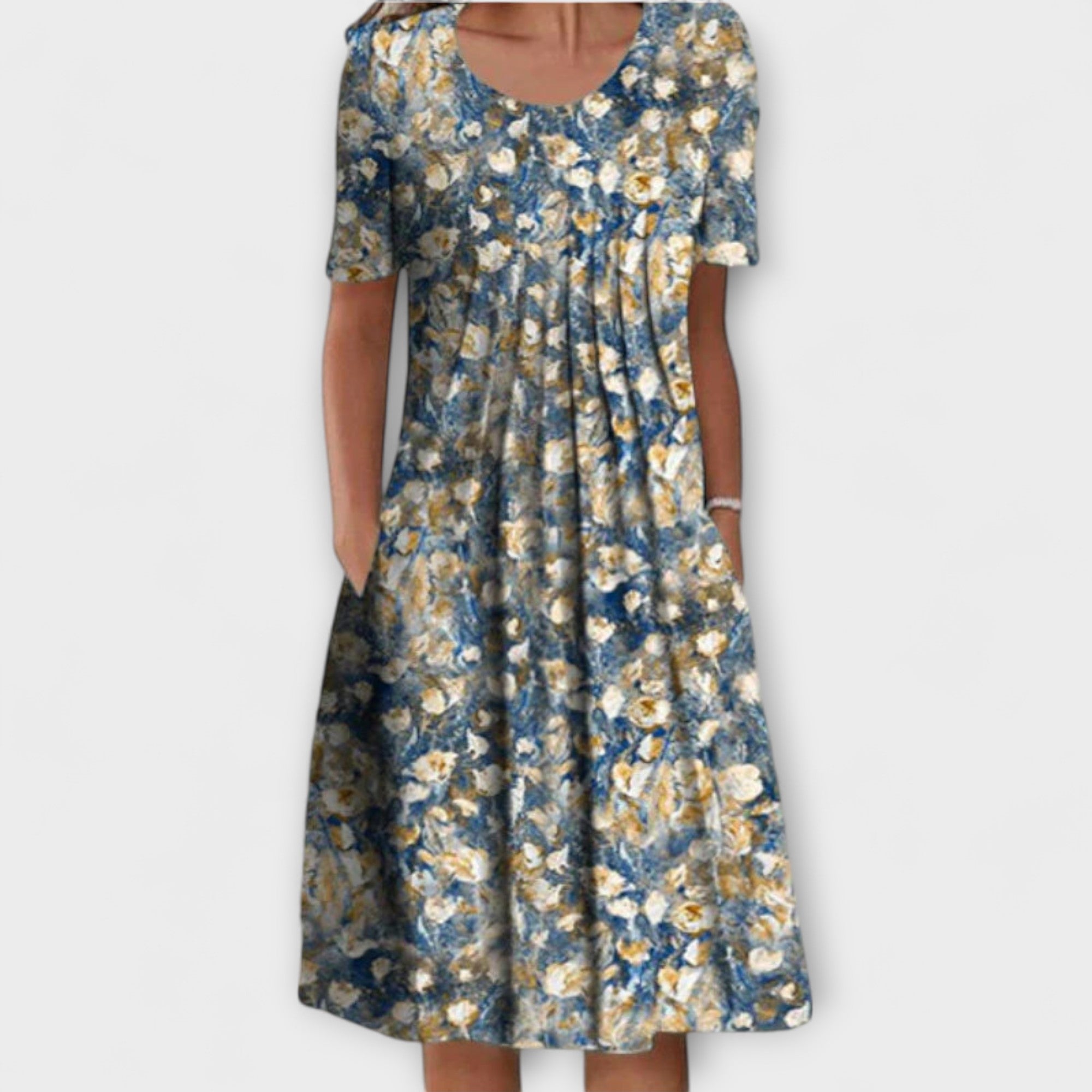 Emelie – Abito Stravagante a Strati con Controllo Pancia