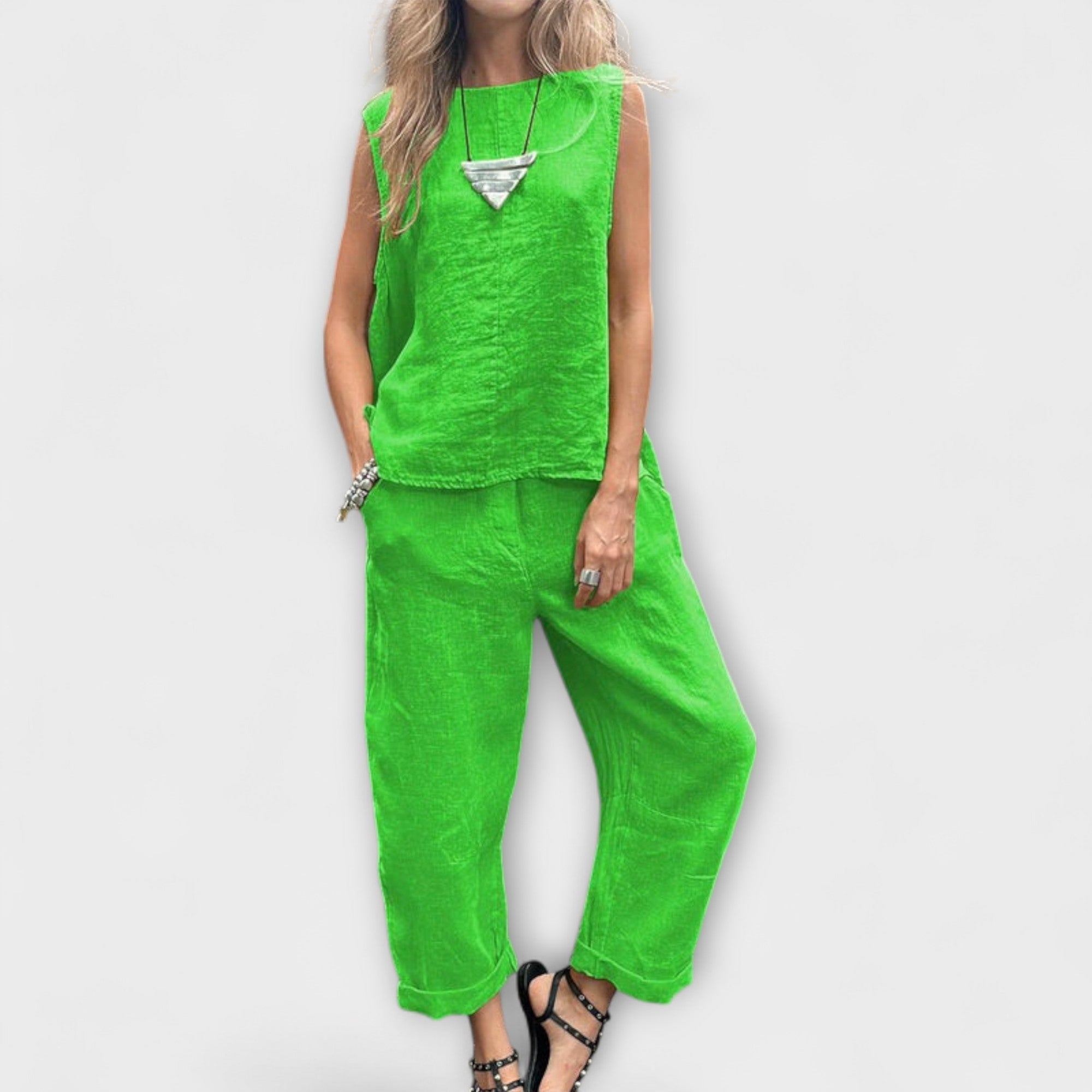 Jennifer - Completo in Cotone-Lino Relaxed