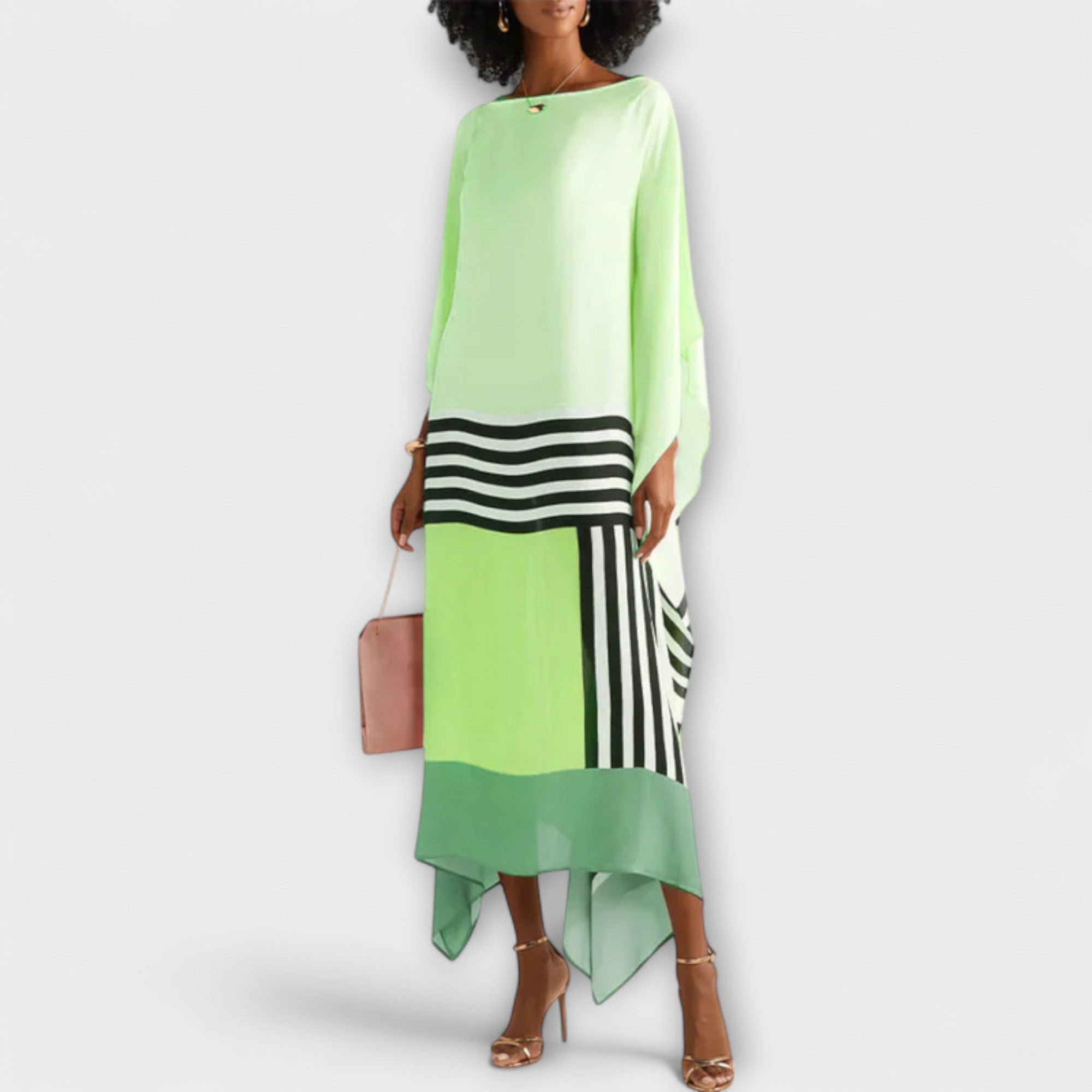 Elenora - Kaftano Geometrico a Taglio Locker