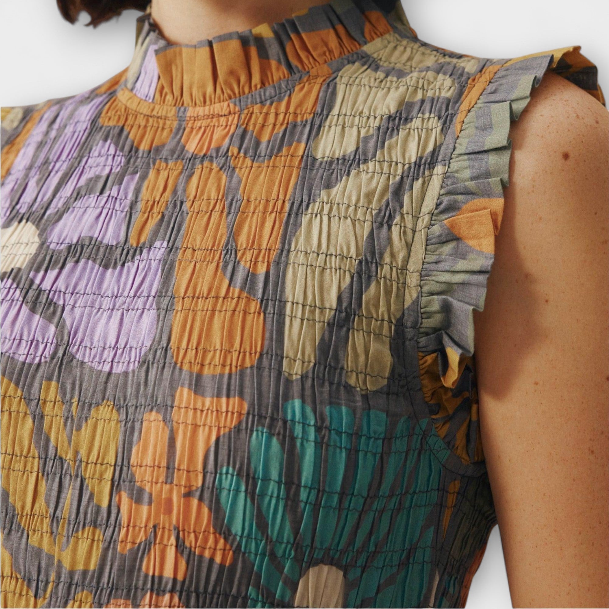 Abito Midi Botanico Colorato