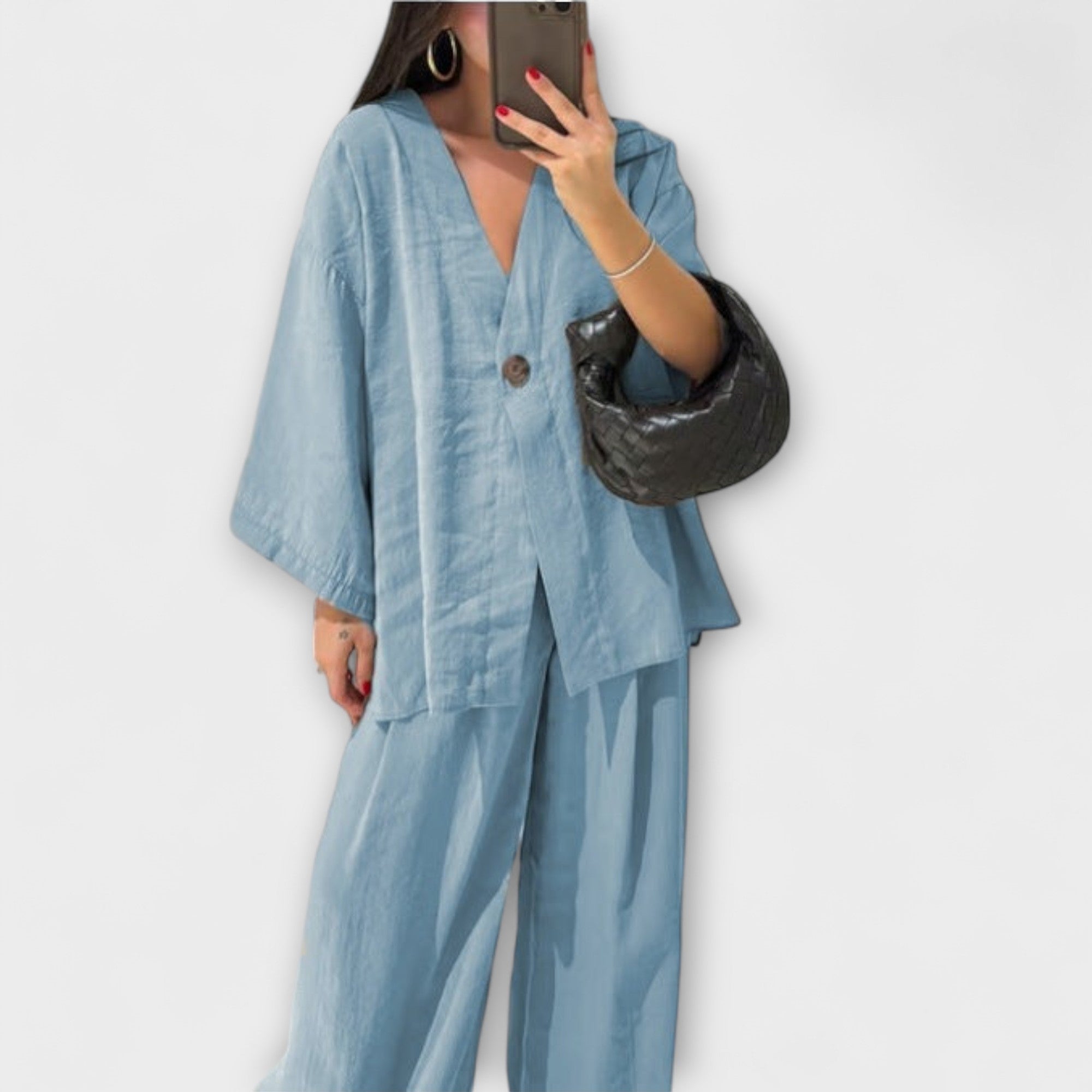 Jacqueline - Top e Pantaloni Casual a V