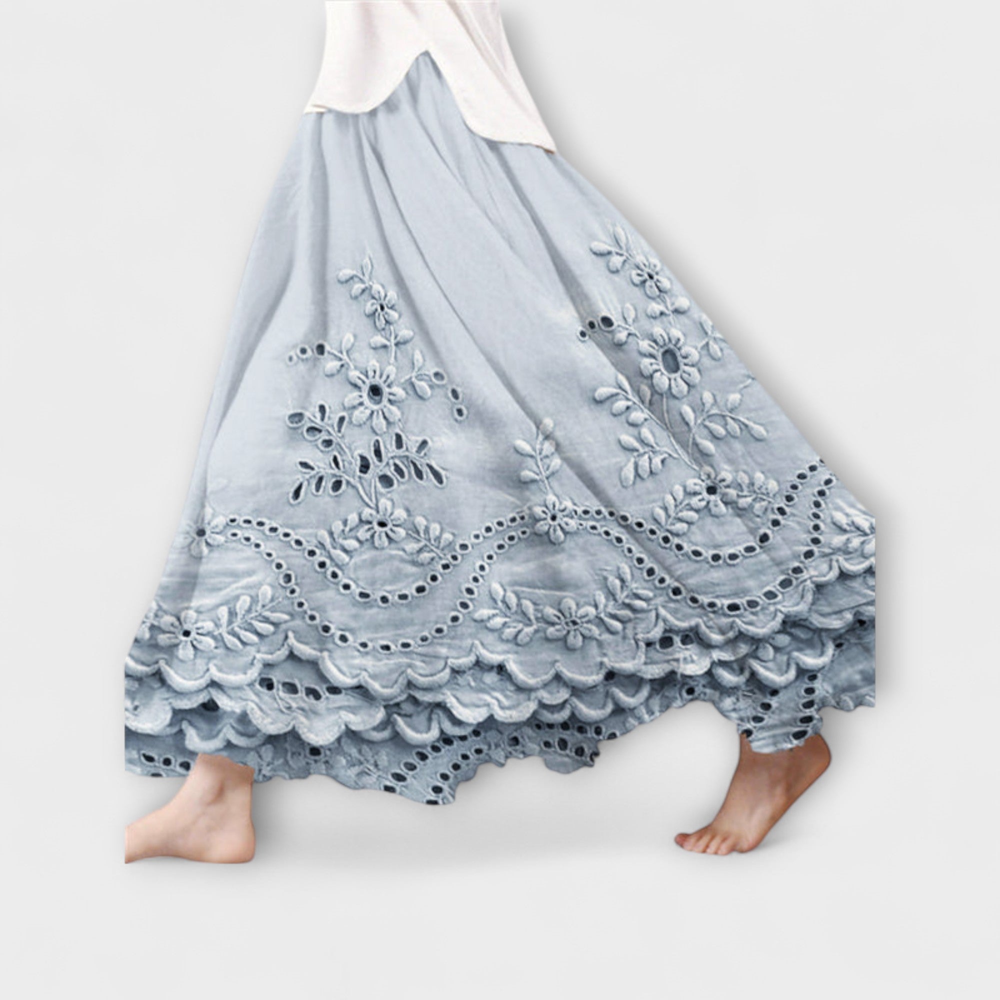 Luna – Gonna Maxi Boho con Ricami