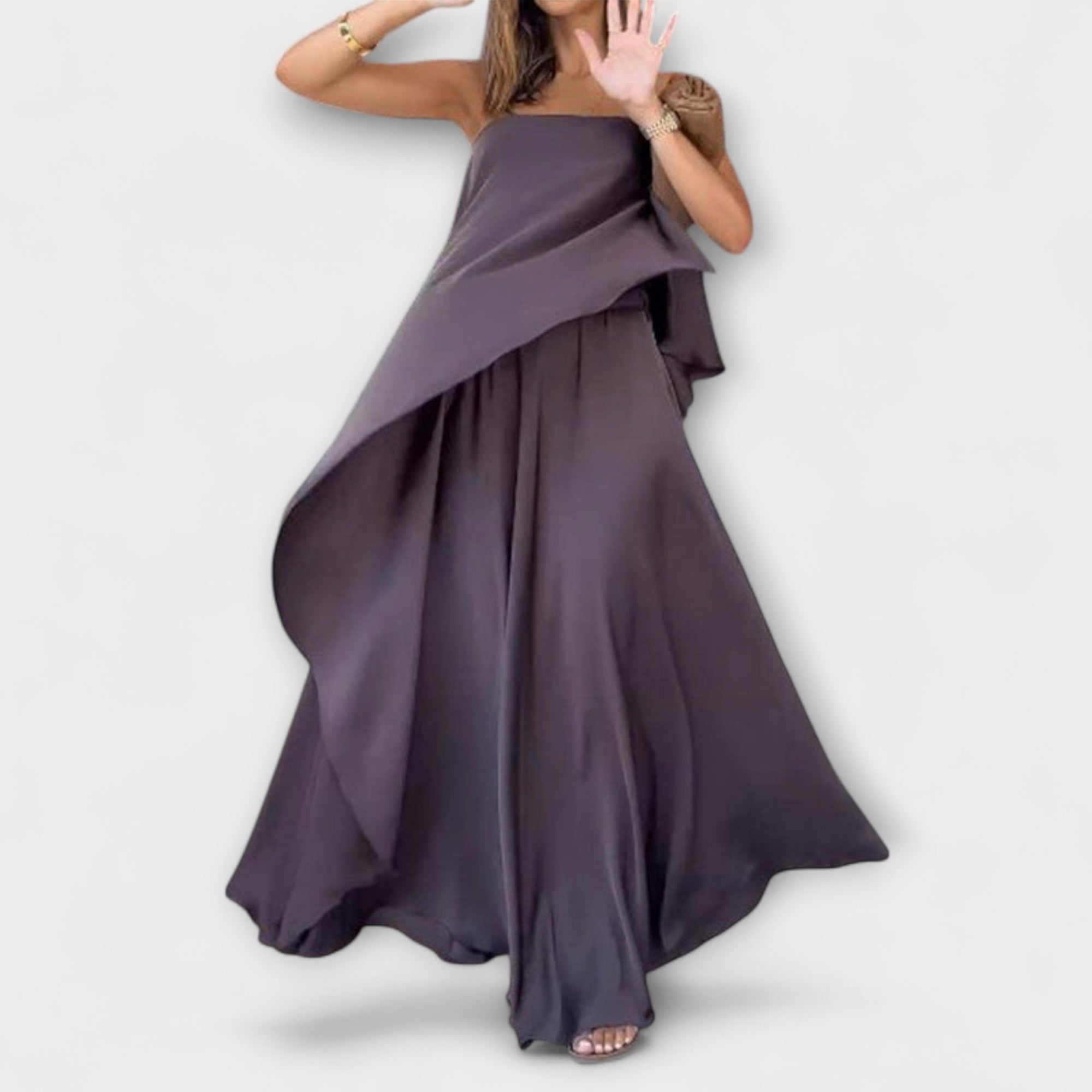 Ruby - Top Bandeau Senza Maniche e Gonna Chic