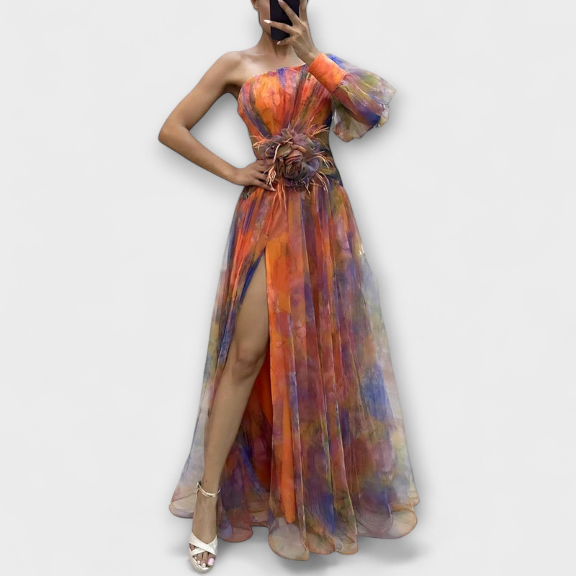 Minna – Abito Maxi Asimmetrico Amelie