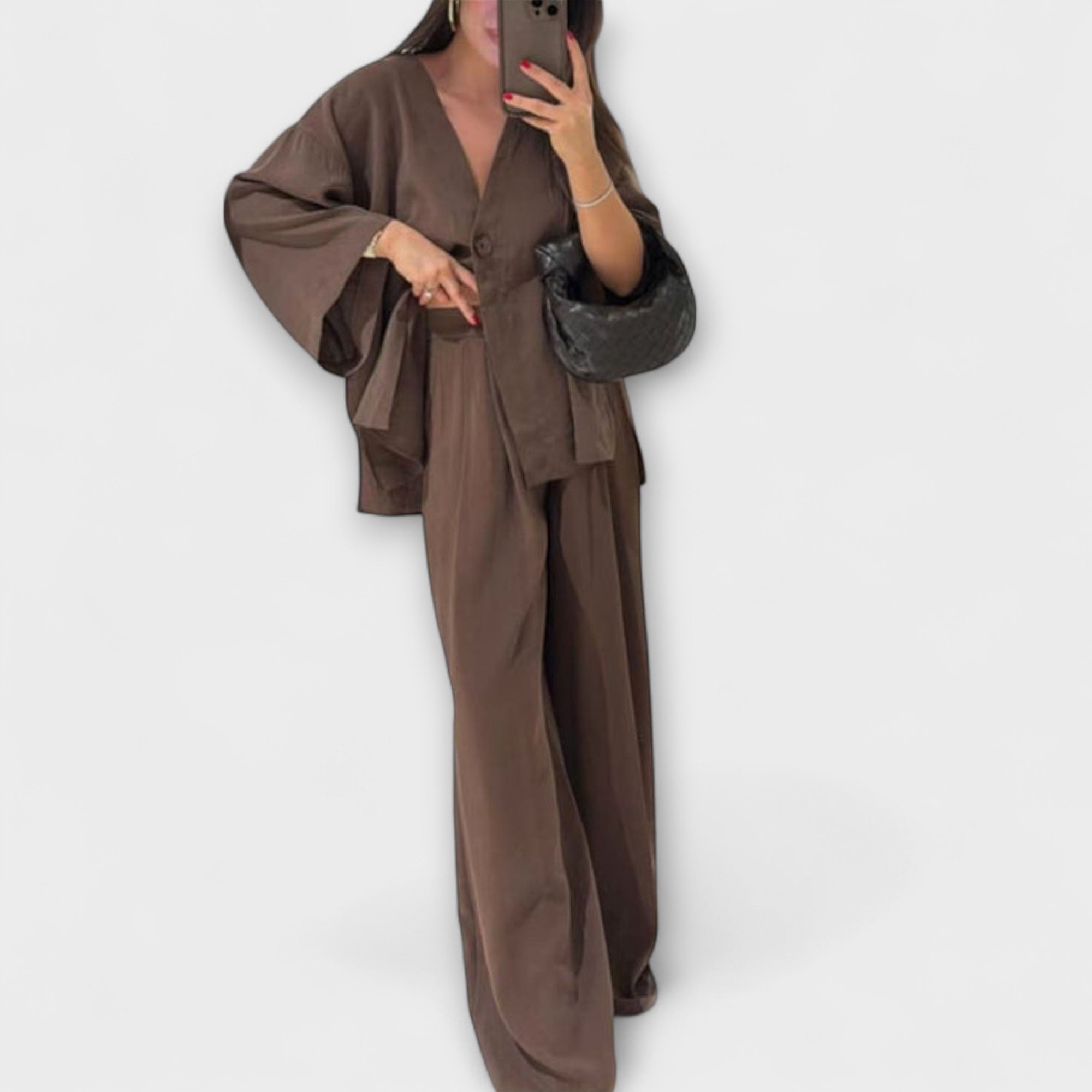 Jacqueline - Top e Pantaloni Casual a V