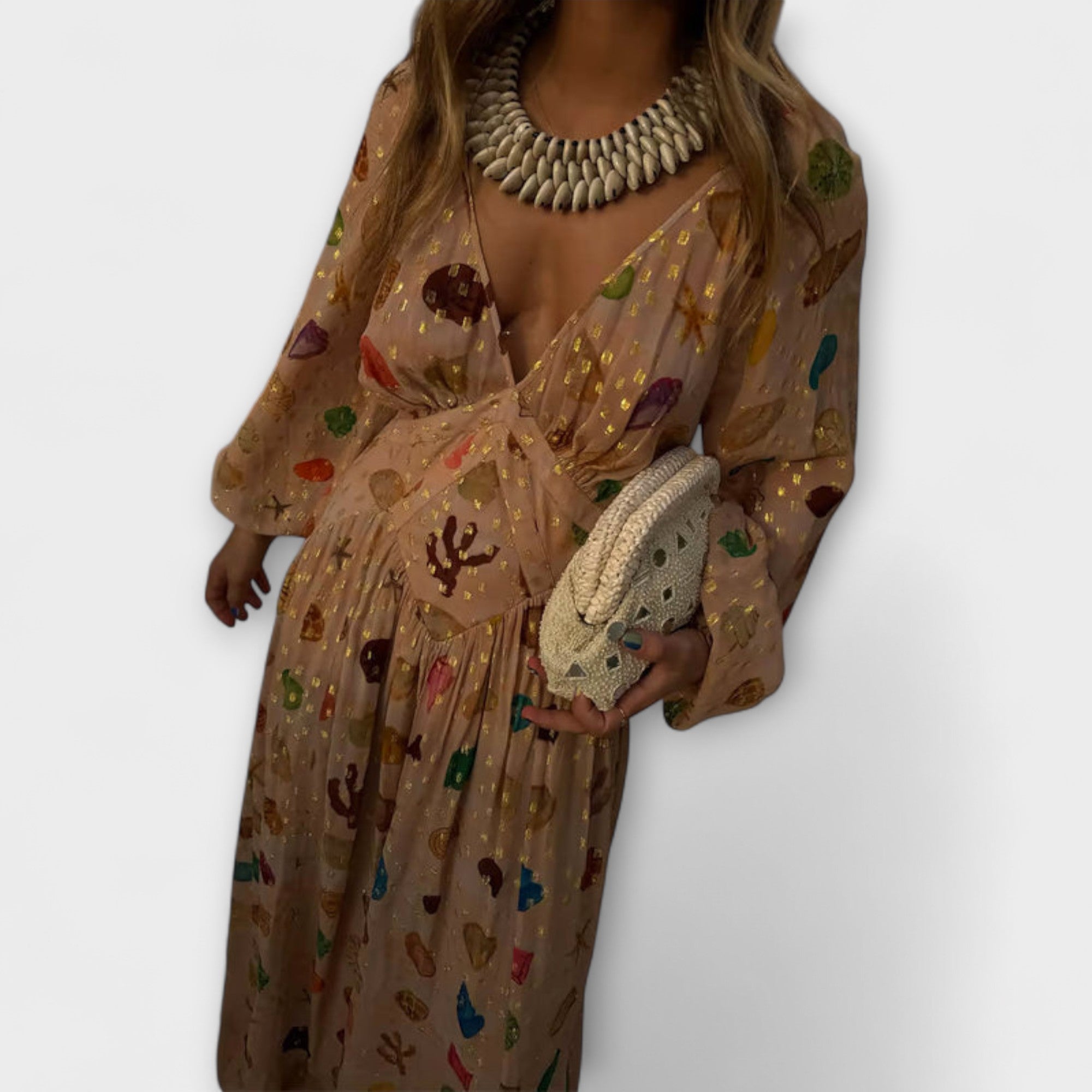 Lauren - Abito in Stampa Conchiglia Petite