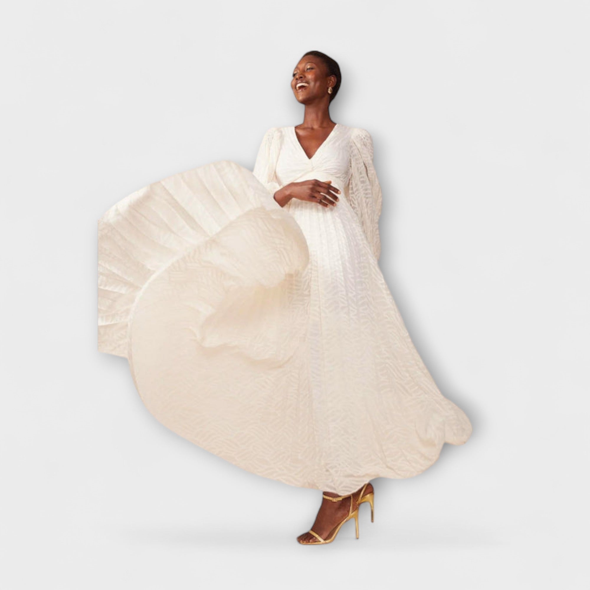 Elsa - Abito Maxi Crema di Allegory