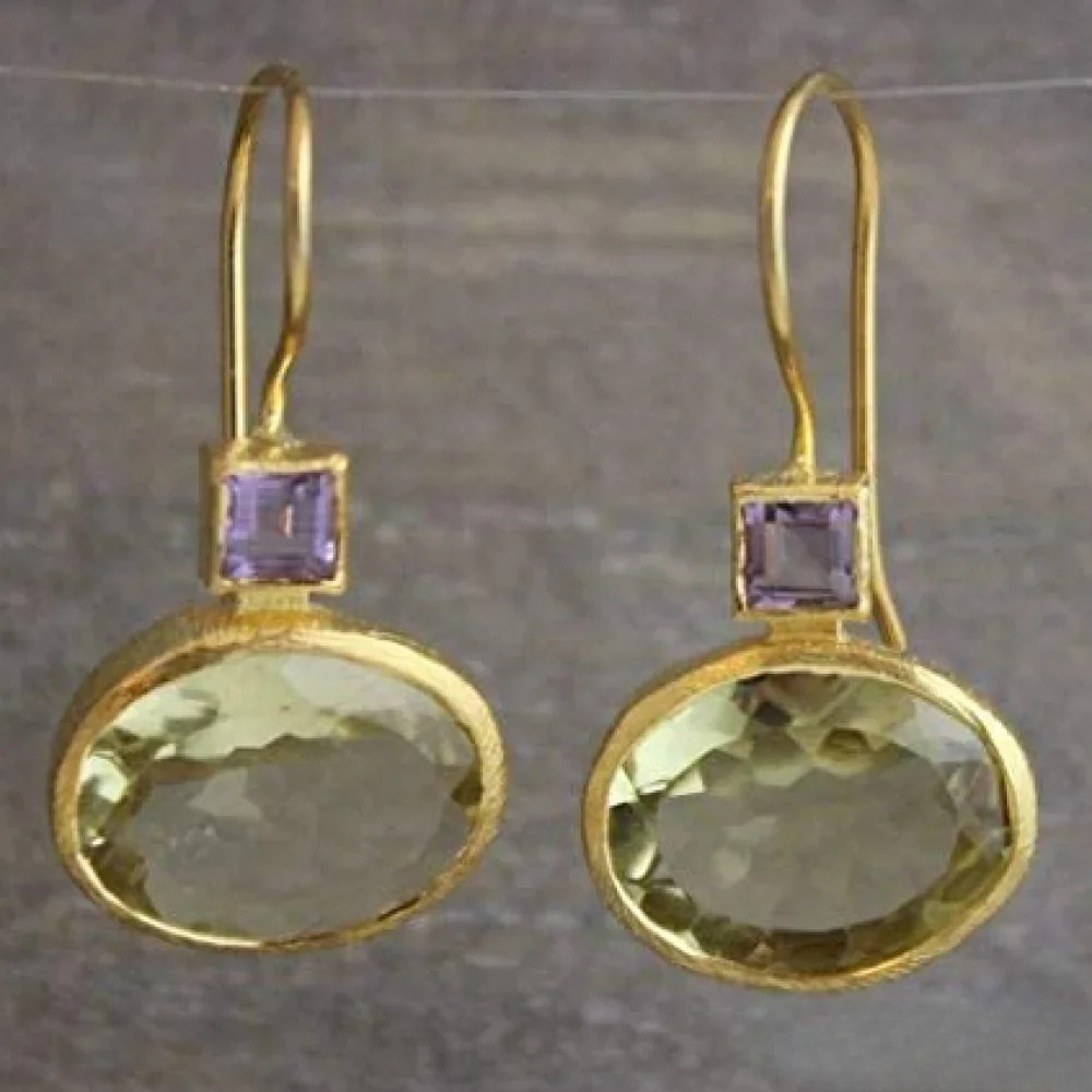 Orecchini Verde Retro