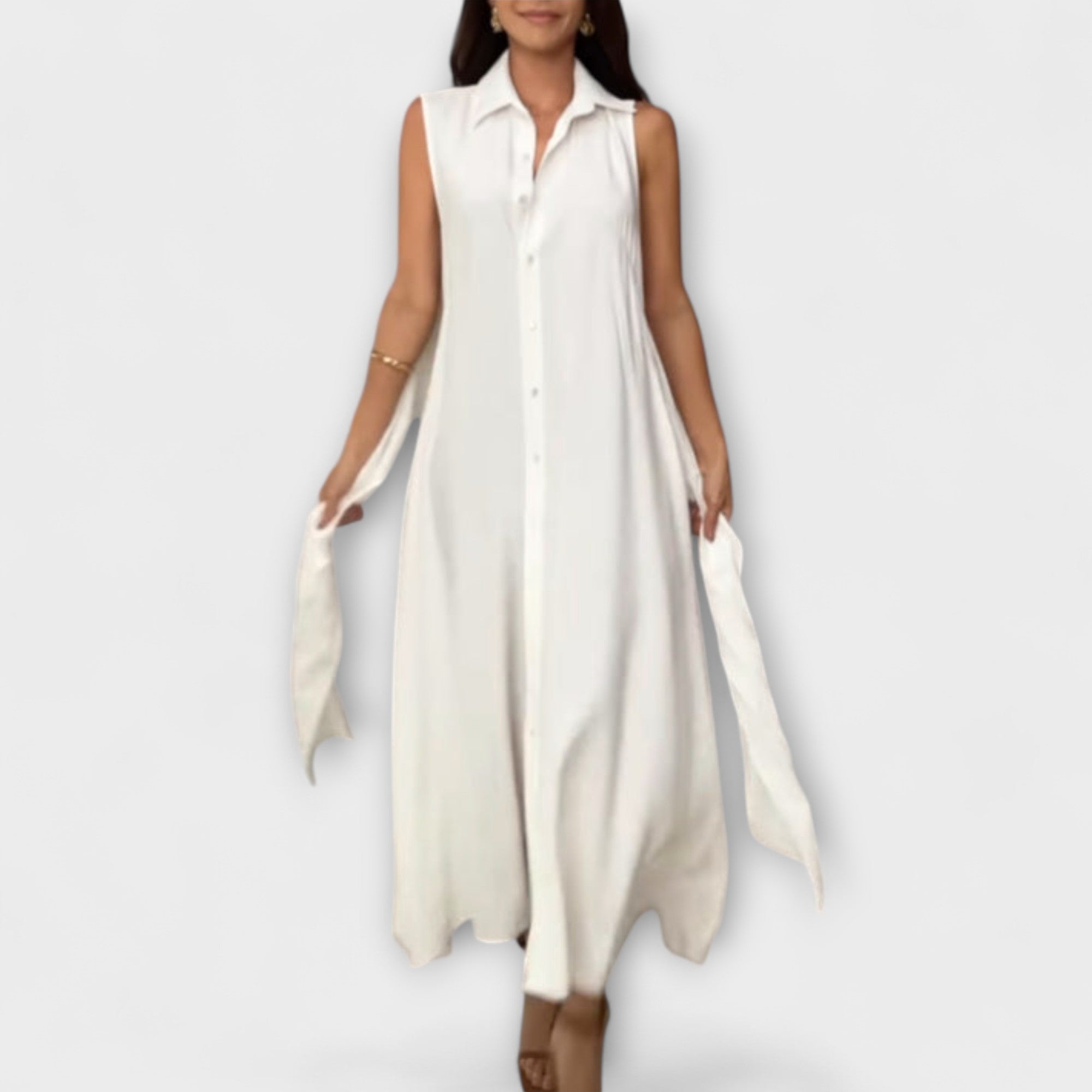 Mira - Abito midi monopezzo con cintura in vita