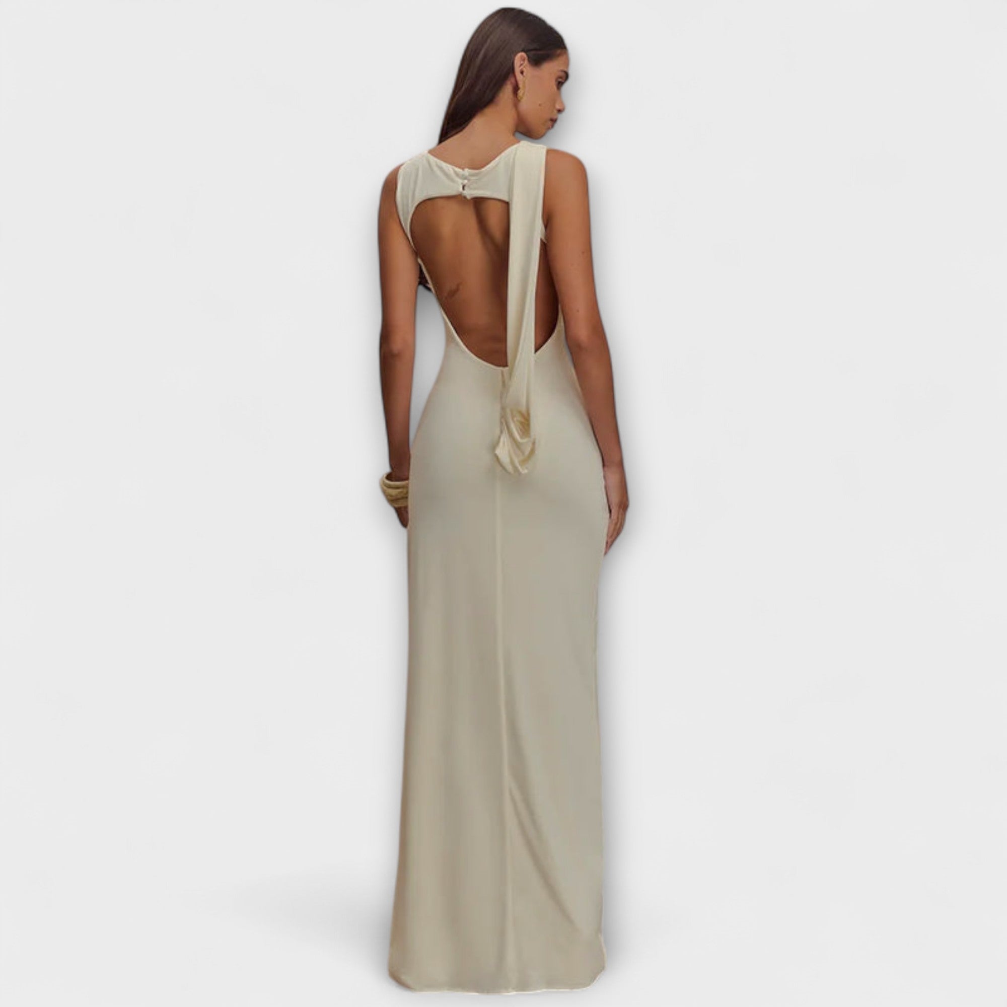 Rieke - Abito Maxi Elegante con Spacco Alto