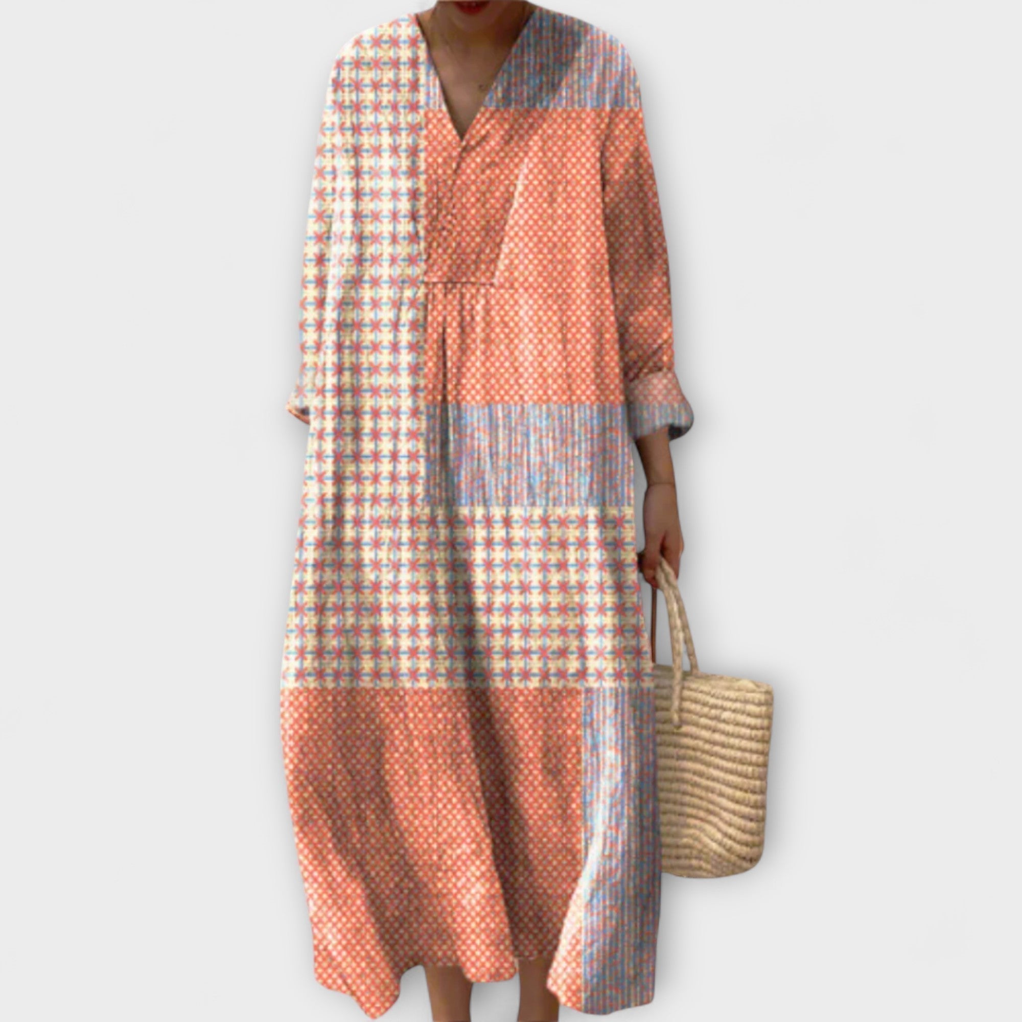 Bethany - Abito Elegante con Design Geometrico