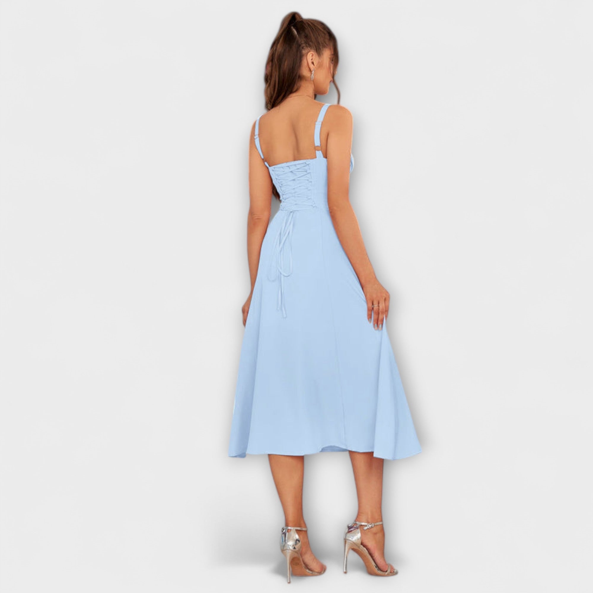 Speranza - Abito Top Ruffles con Dettaglio Fessura