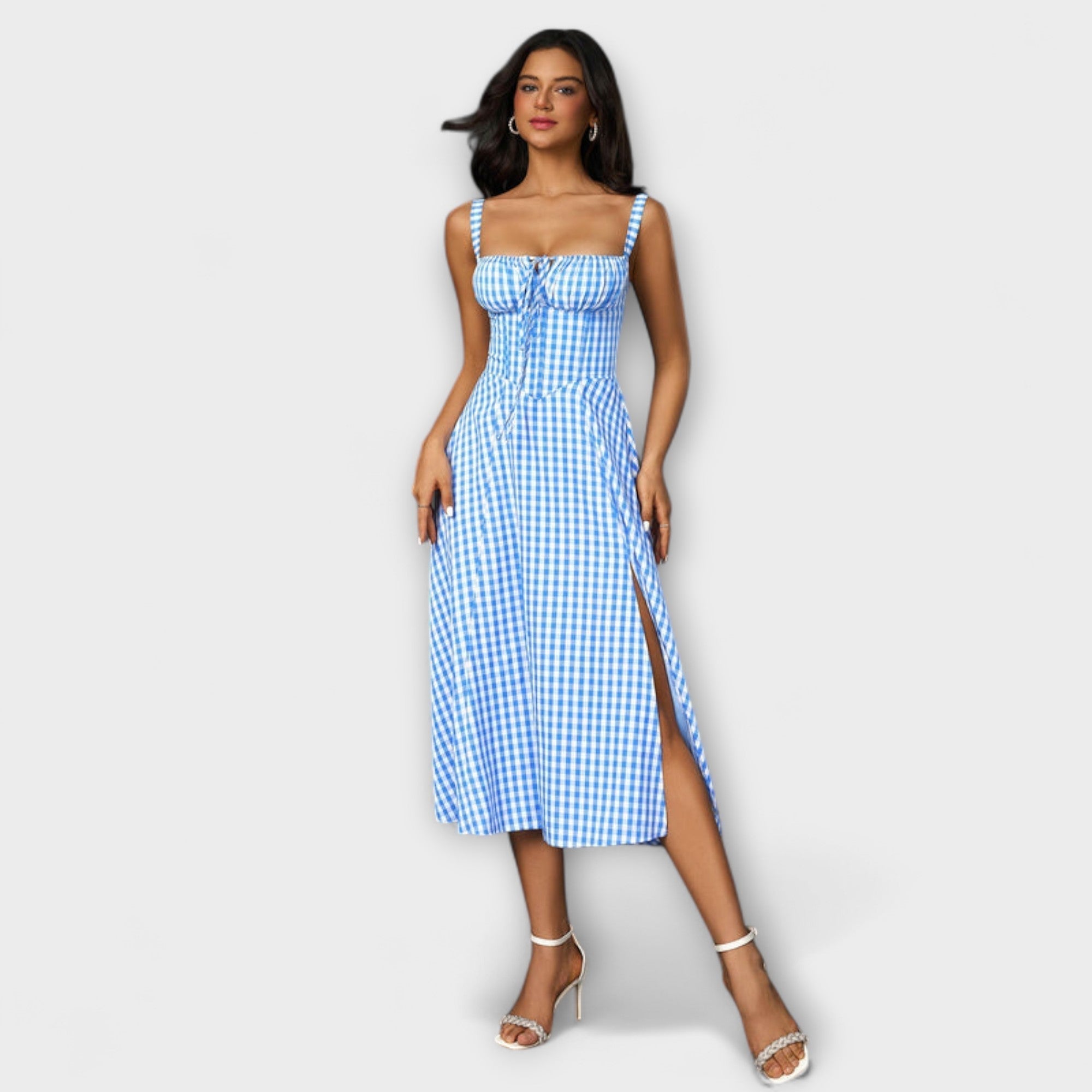 Speranza - Abito Top Ruffles con Dettaglio Fessura