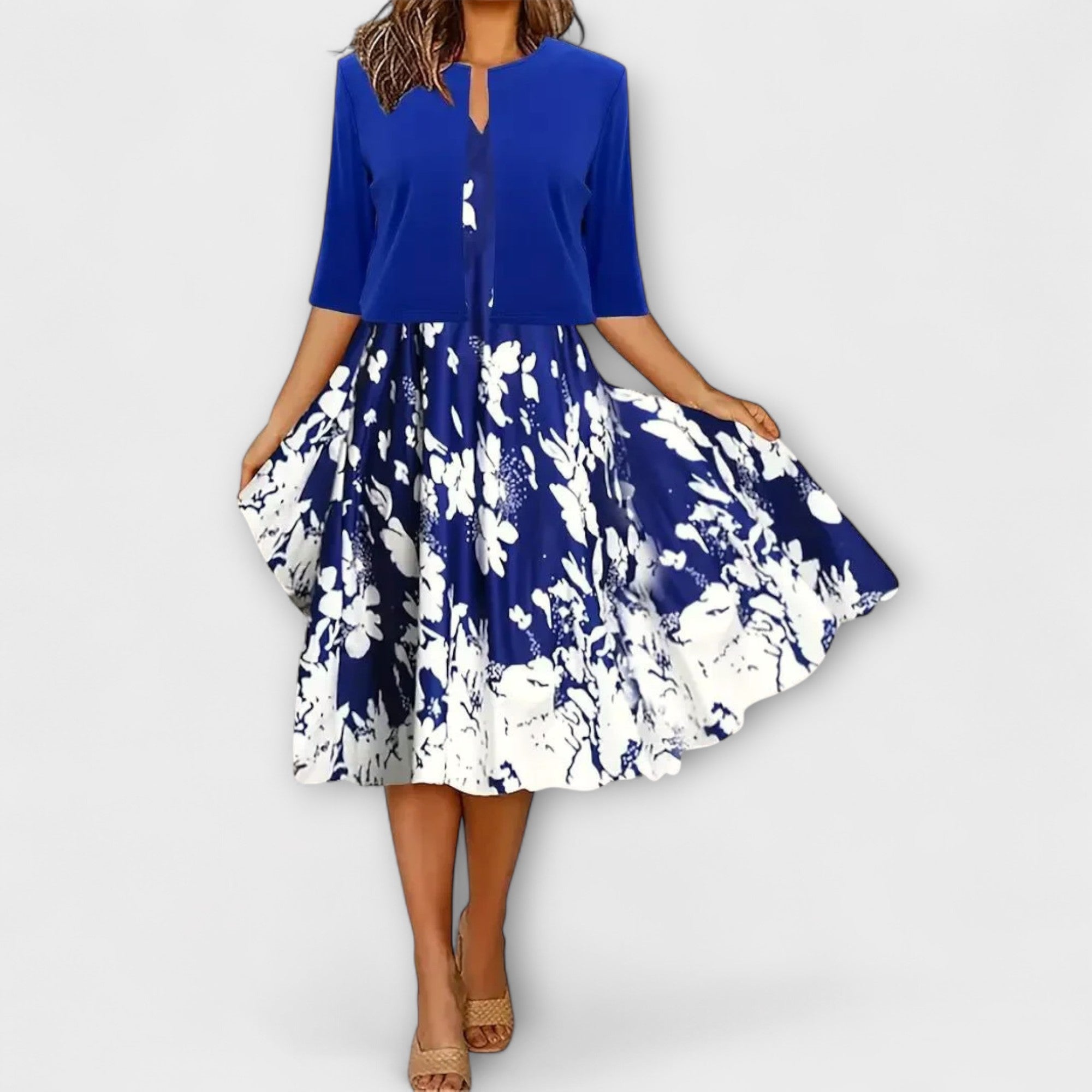 Abito Midi da Donna con Blazer