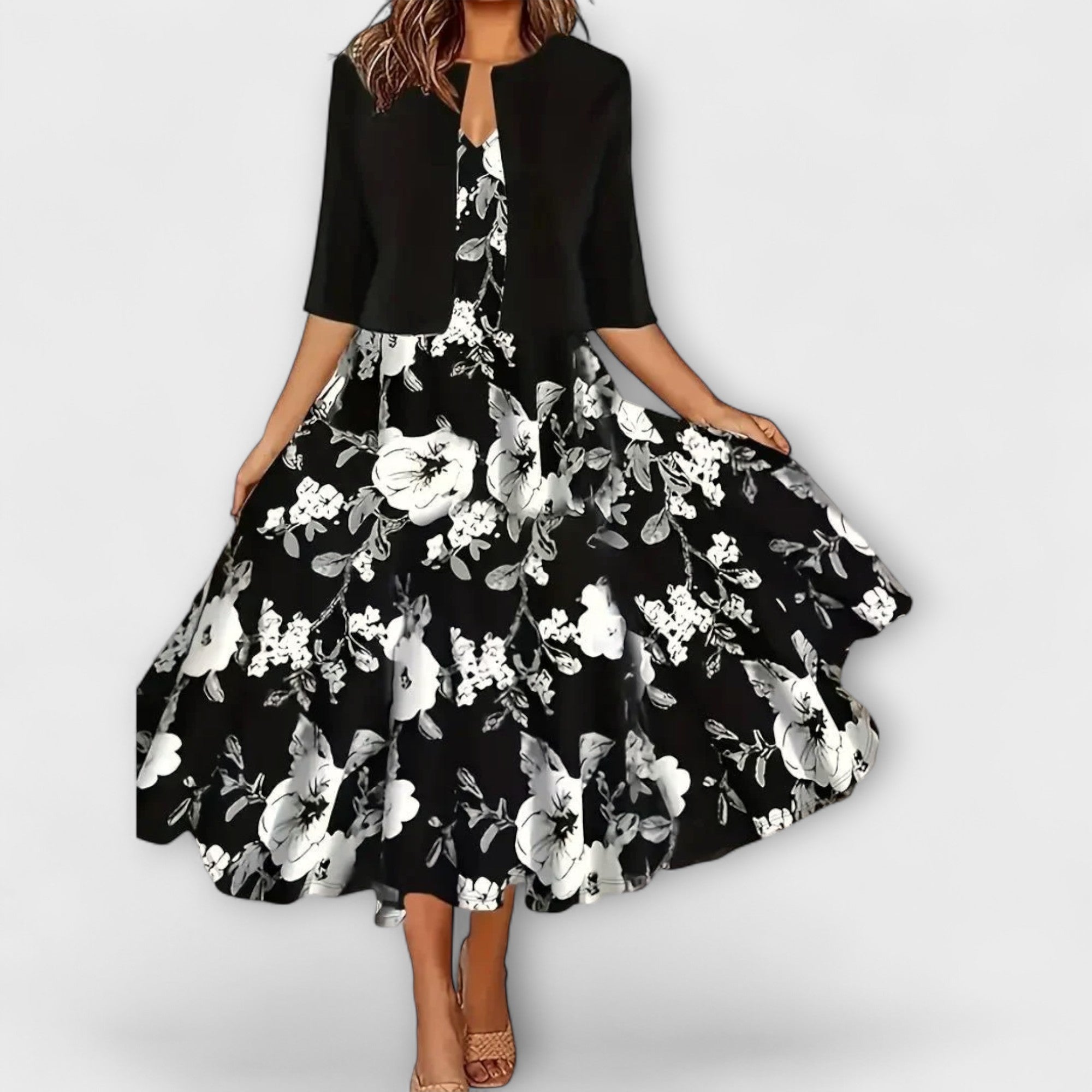 Abito Midi da Donna con Blazer