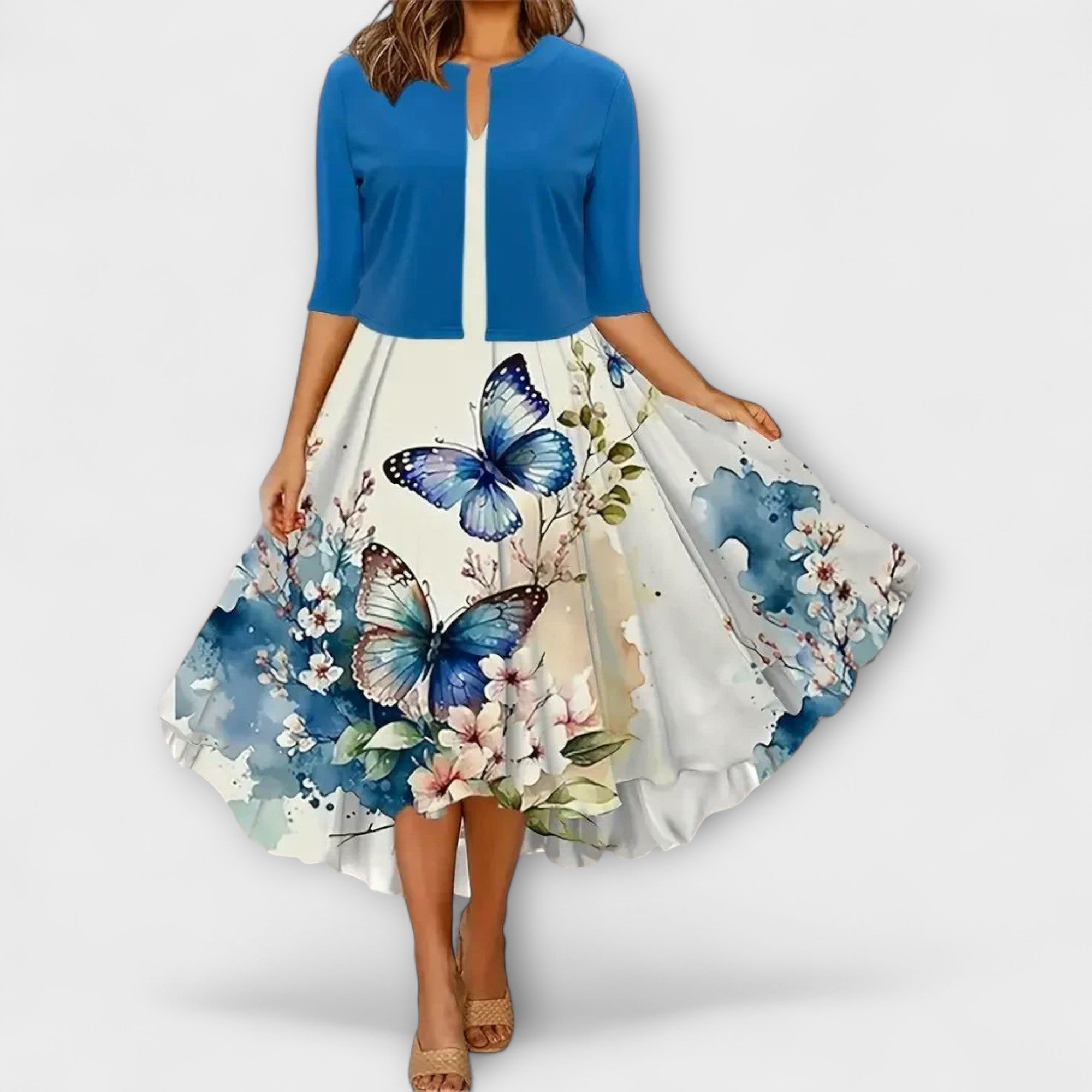 Abito Midi da Donna con Blazer