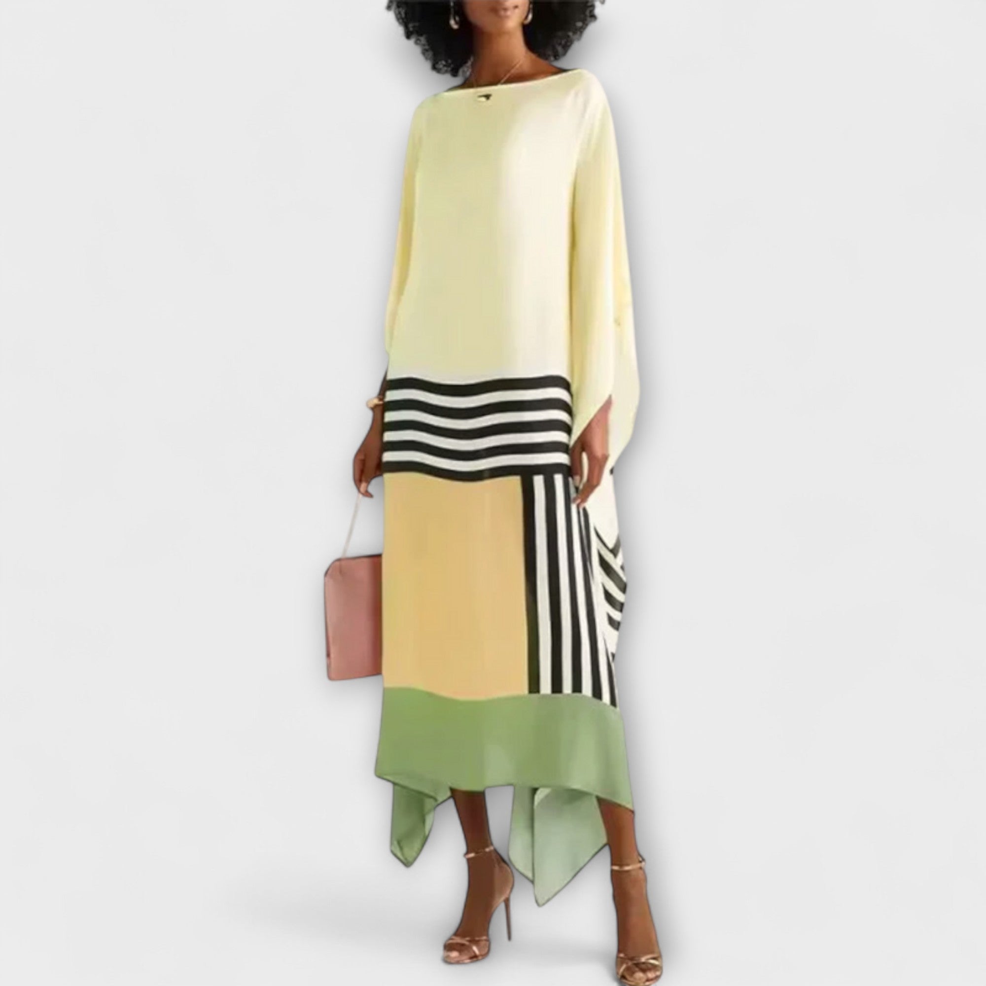 Elenora - Kaftano Geometrico a Taglio Locker