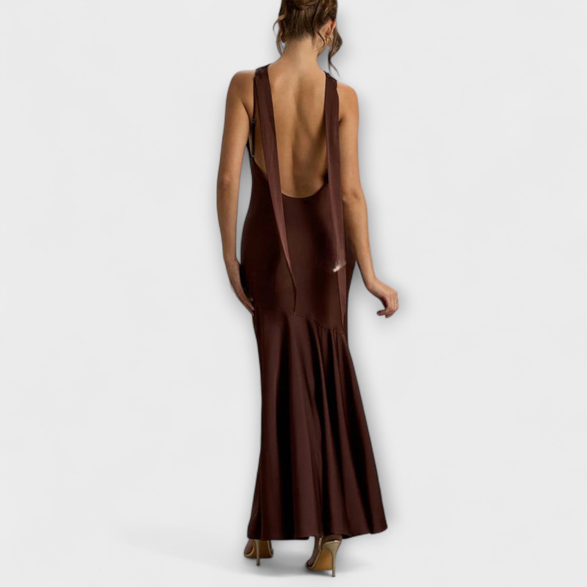 Lennon - Elegante Abito Maxi in Satin
