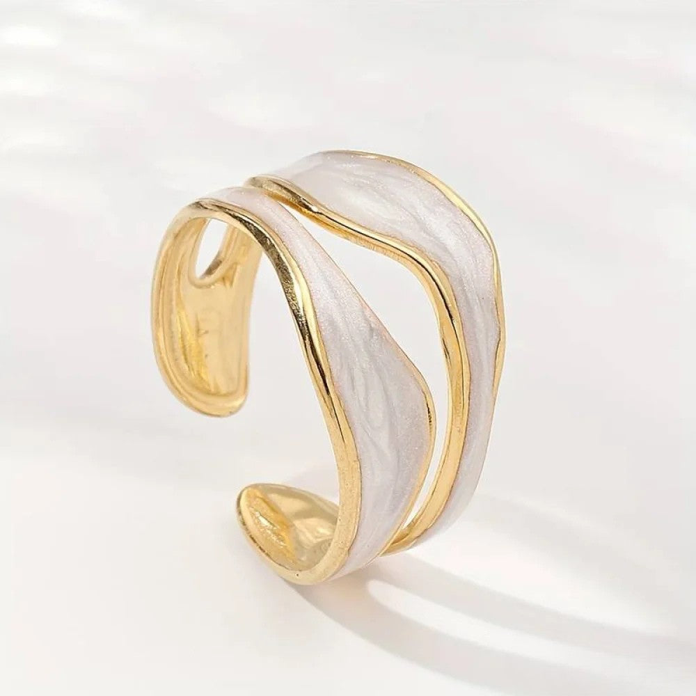 Anello in Oro Bianco Antico