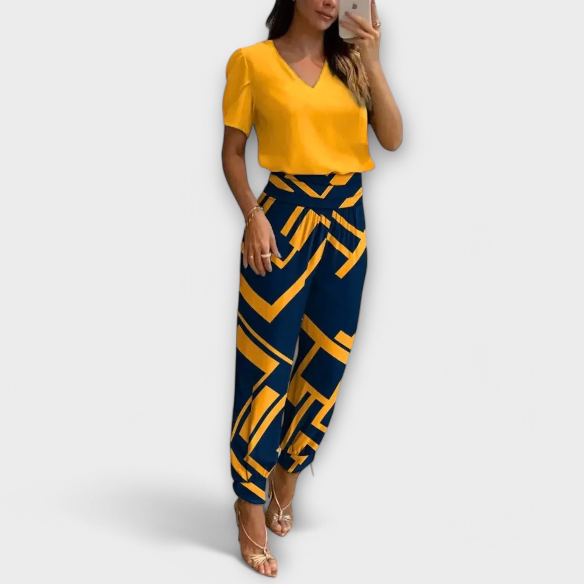 Irmelin – Set Elegante con Top e Pantaloni