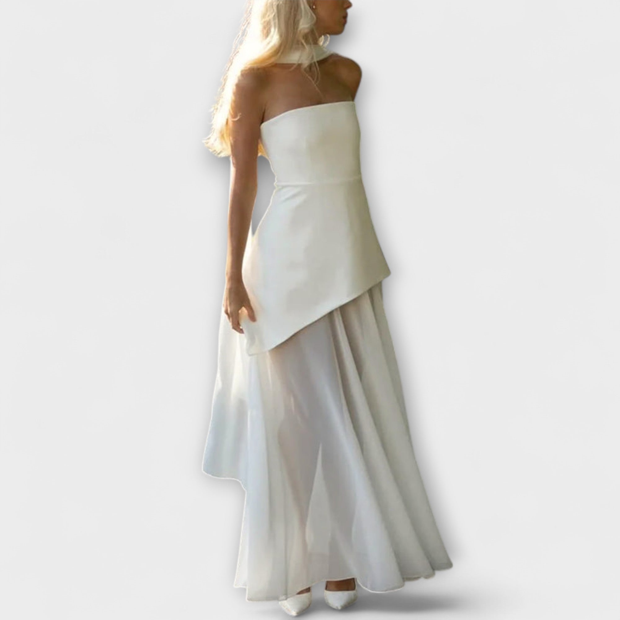 Goldie - Abito Maxi in Chiffon