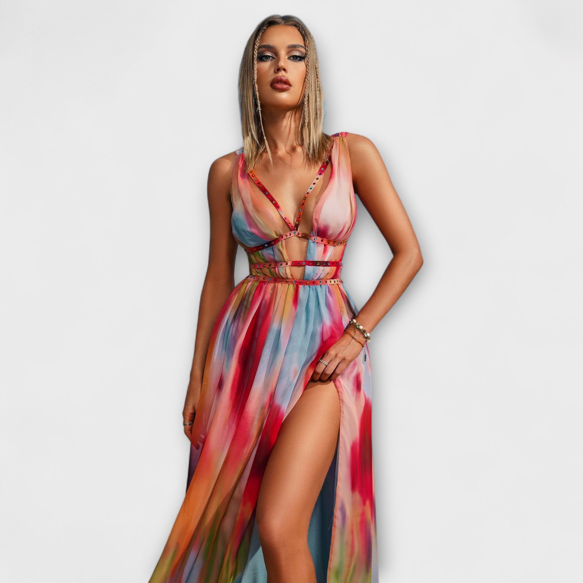 Freya - Vestito Maxi Dipinto