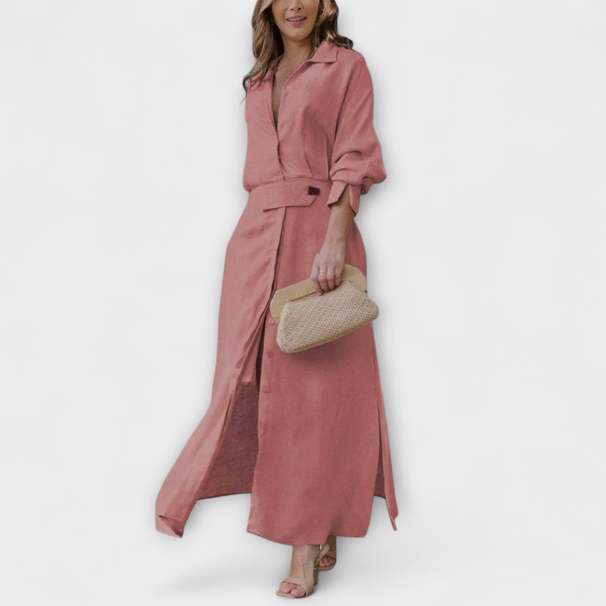 Jeanette - Abito Maxi con Scollatura a V