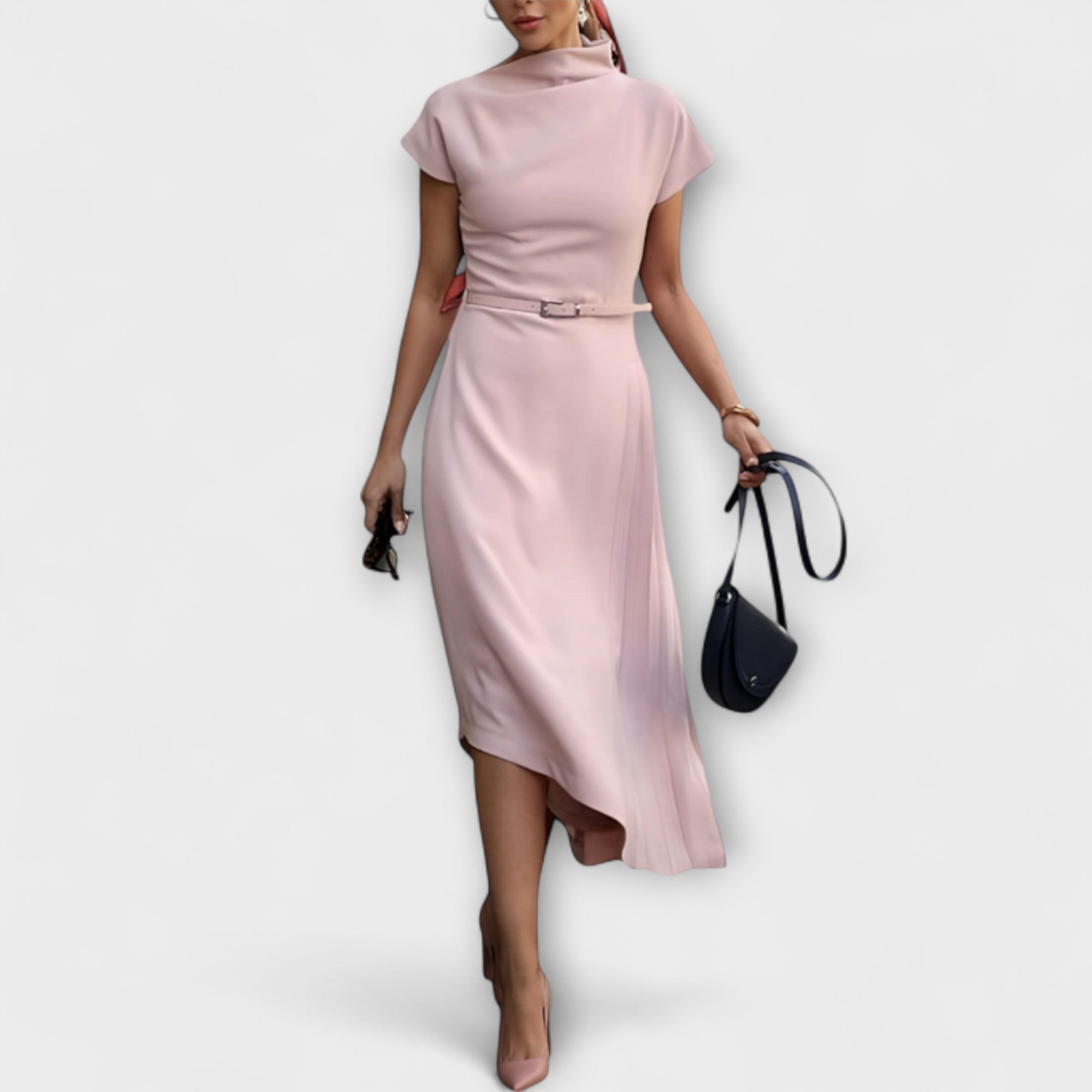 Amelia - Vestito Urbano Asimmetrico