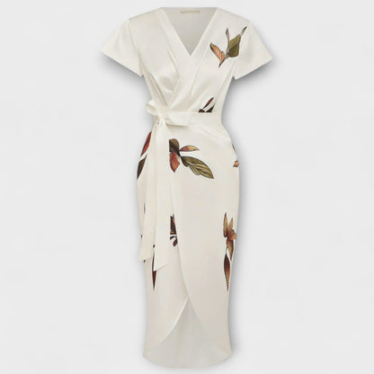 Abito avvolgente in satin