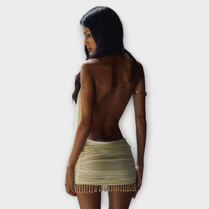 Kylie - Mini Abito Realizzato in Tessuto Morbido come Burro