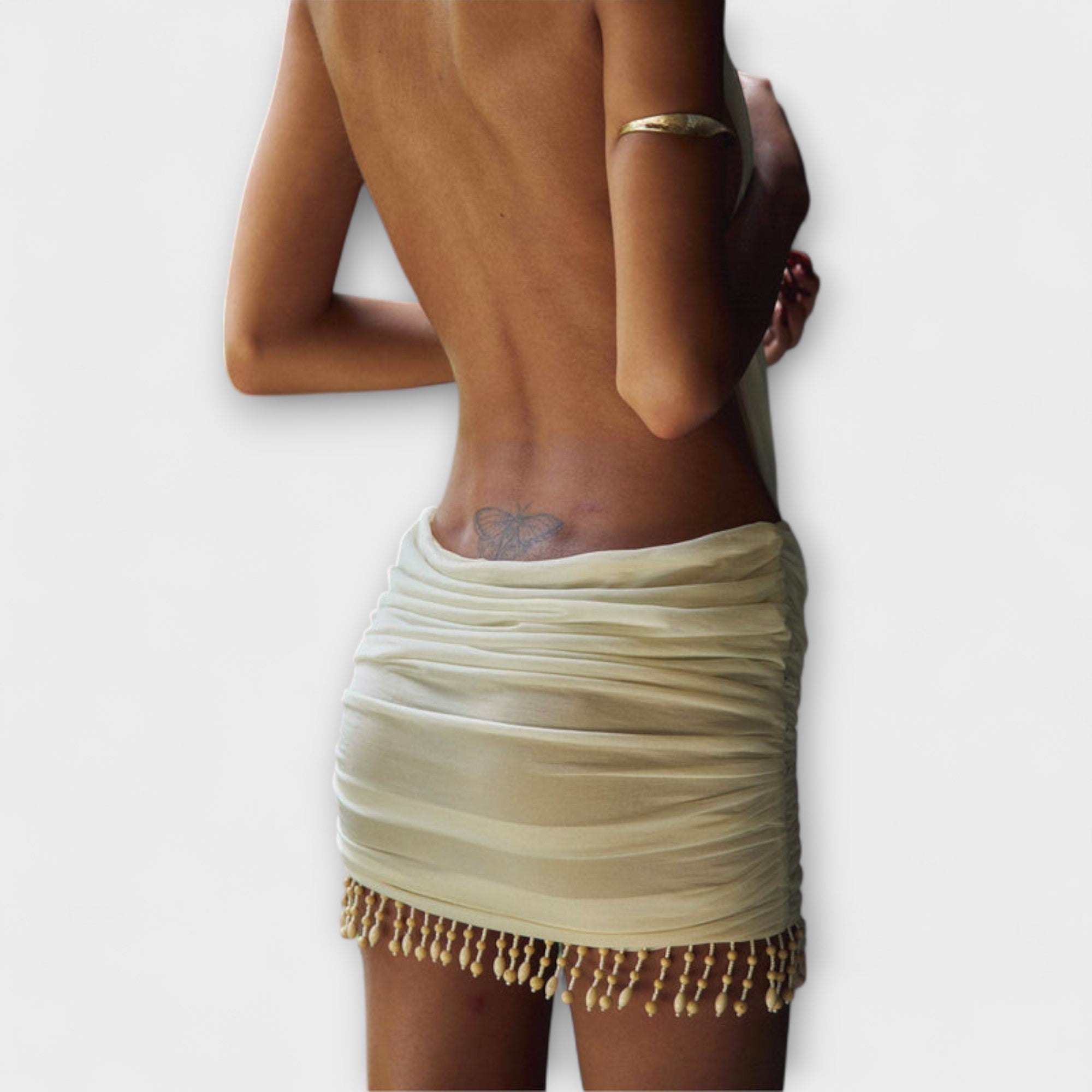 Kylie - Mini Abito Realizzato in Tessuto Morbido come Burro