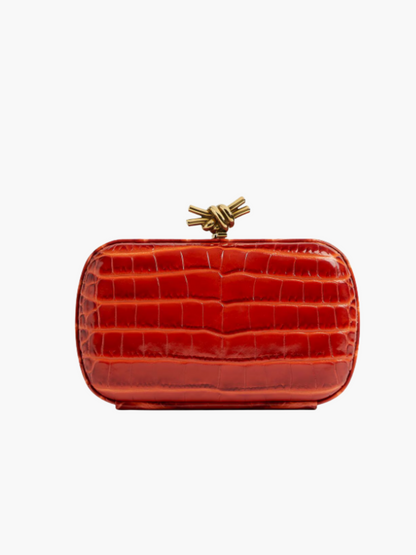 Borsa Clutch Mini Nodo Celeste