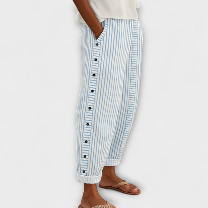 Rea - Pantaloni Leisure a Strisce Relaxed