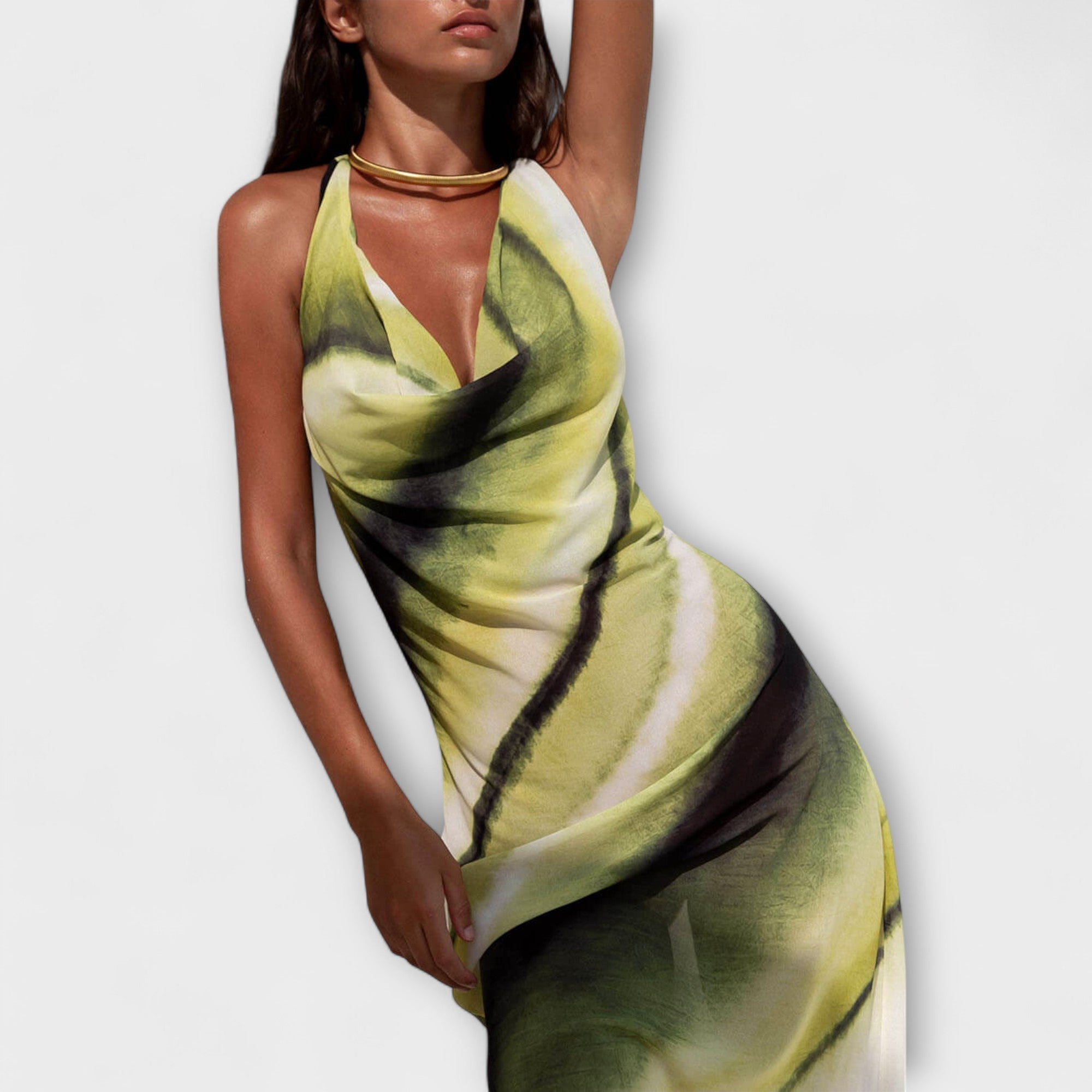 Abito Maxi Gradient Tie-Dye Classico